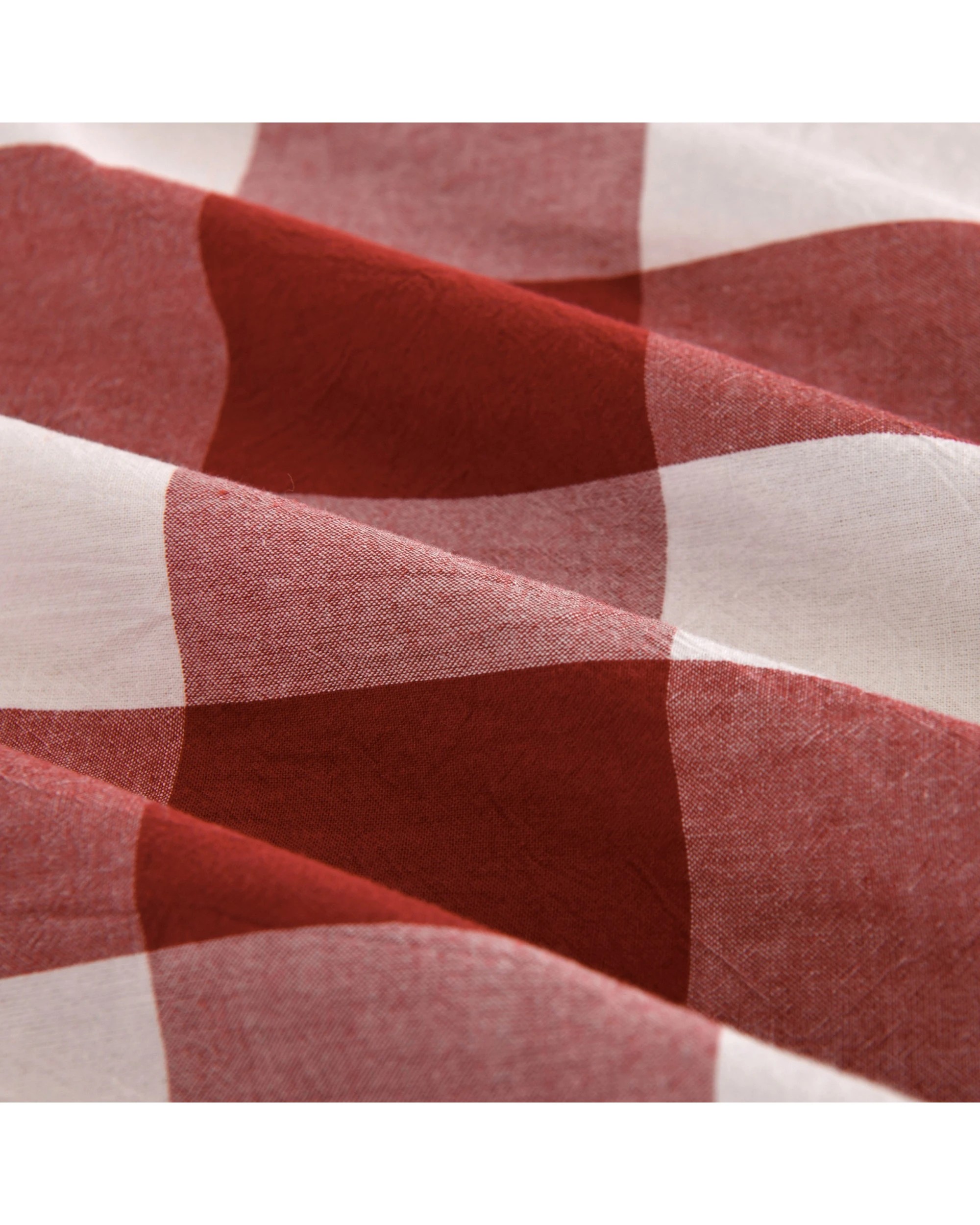 3 Dreamaker Twin Pack Remy Yarn Dyed Washed Cotton Checkered Standard Pillowcase - Rust, 3 of 5