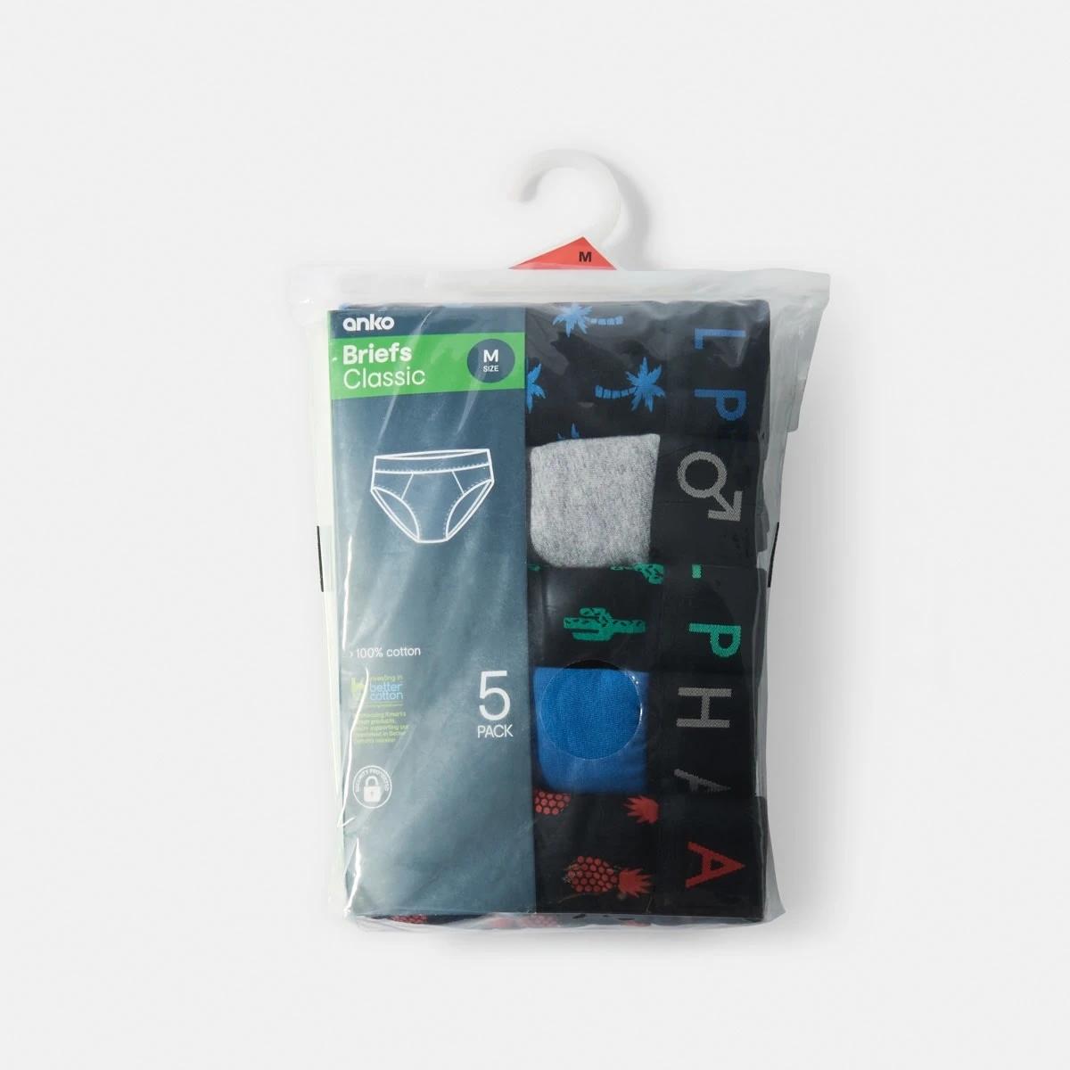 10 5 Pack Printed Briefs ICONS TROPICAL, 10 of 10