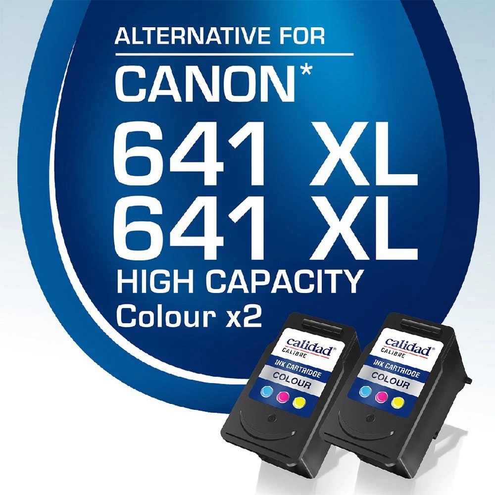 2 Calidad Canon CL-641XL Ink Cartridges Tricolour 2 Pack, 2 of 7
