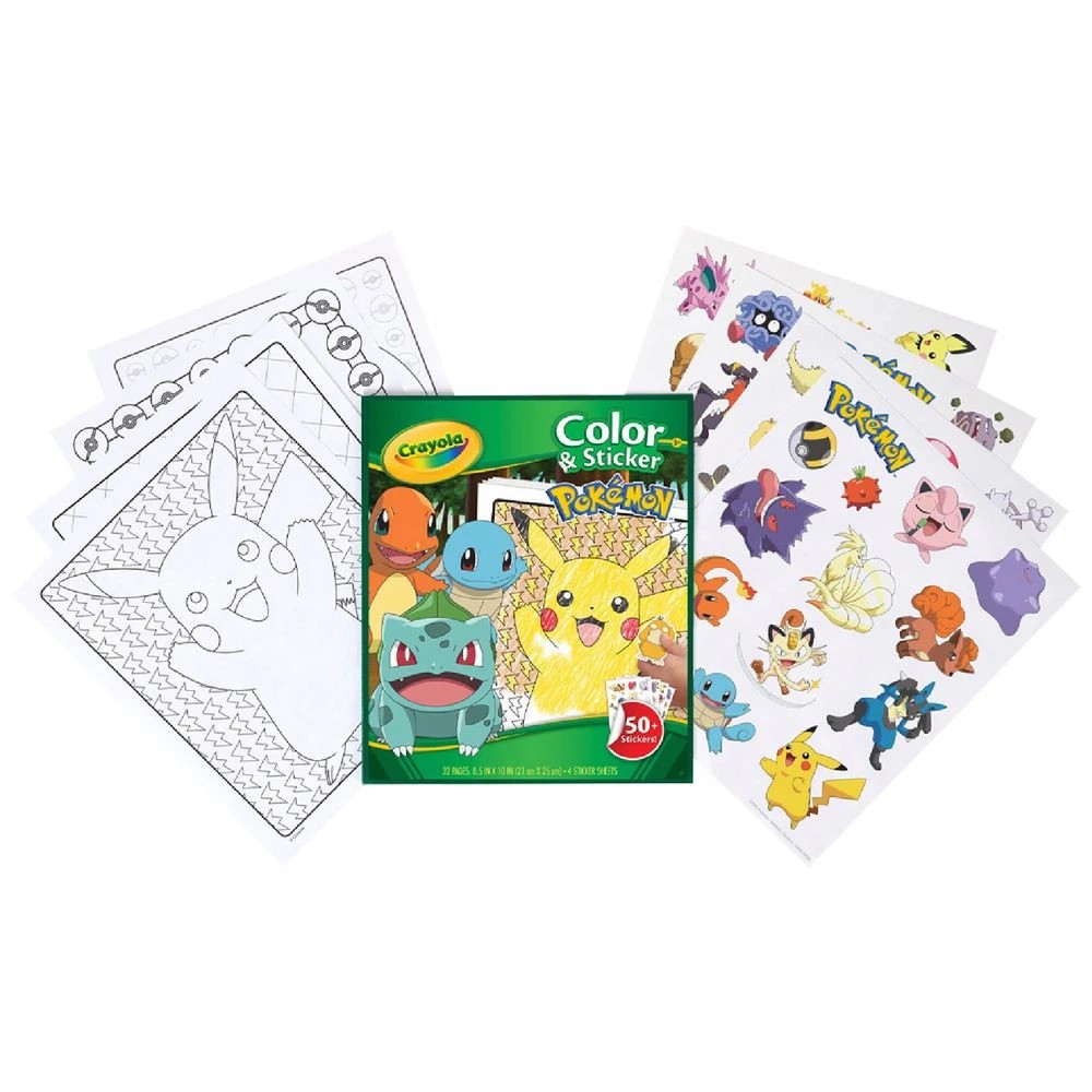 3 Crayola Colour & Sticker Book Pokémon, 3 of 3