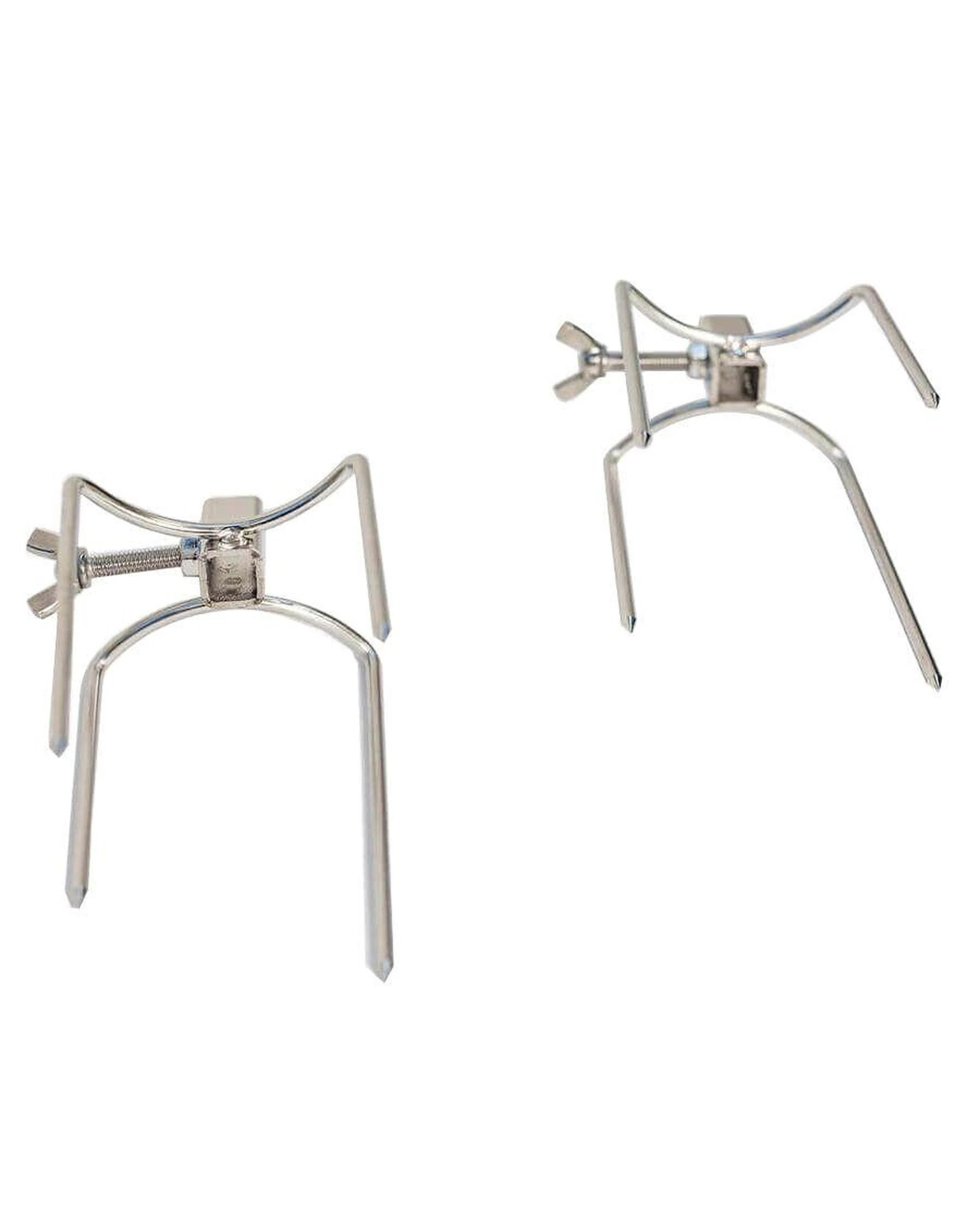 4 Flaming Coals Small 4 Prong Rotisserie Fork for Chicken - 10mm square x 2, 4 of 10
