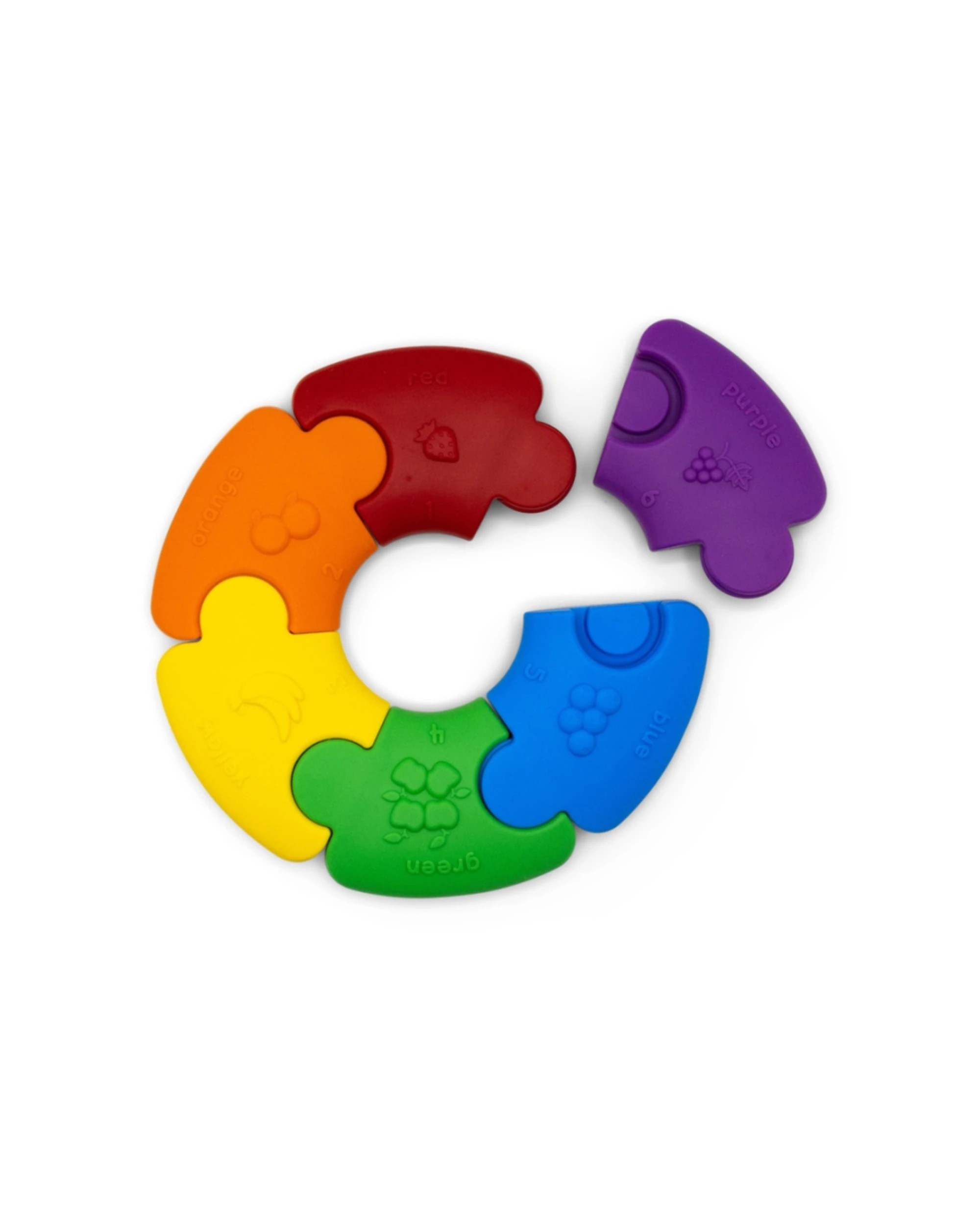 1 Jellystone Designs Colour Wheel Puzzle Sensory Baby Educational Toy Bright - Multi, 1 of 5
