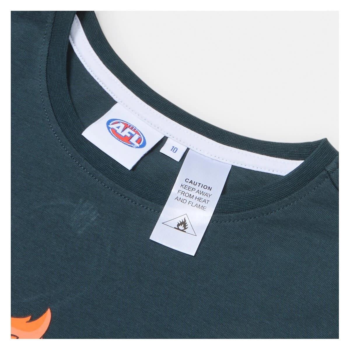 8 Official AFL Kids Pyjama Set Gws Giants, 8 of 9