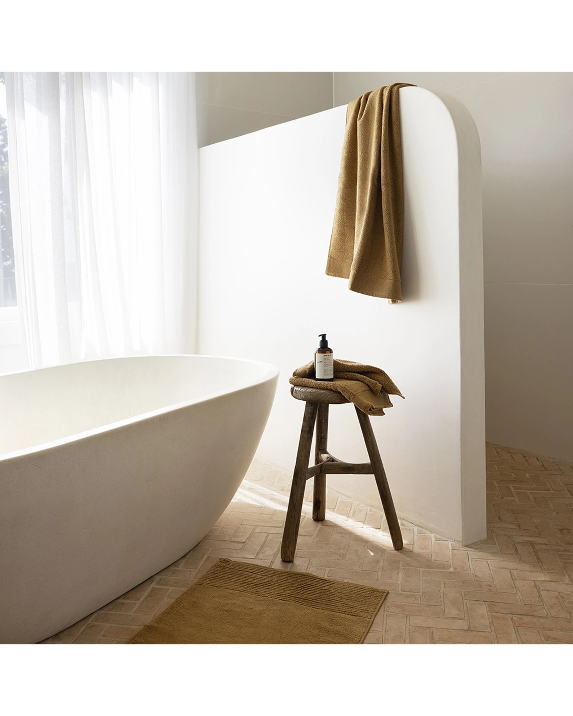 4 Bambury Elvire Face Washer 600gsm Soft Absorbent Cotton Ribbed Edge - Brown, 4 of 4