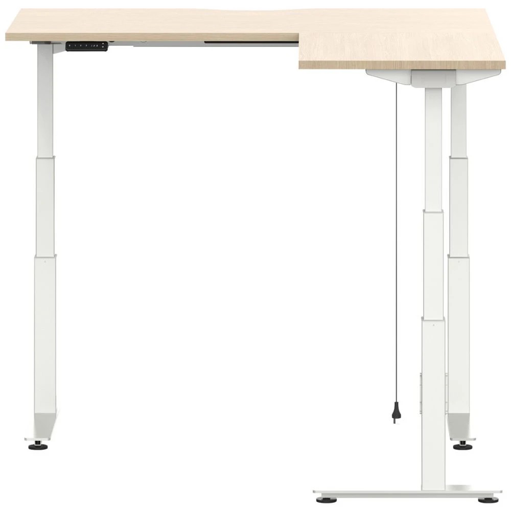 3 Stilford S2 Electric Corner Workstation 1500mm Oak Desks, Tables and Workstations, 3 of 8