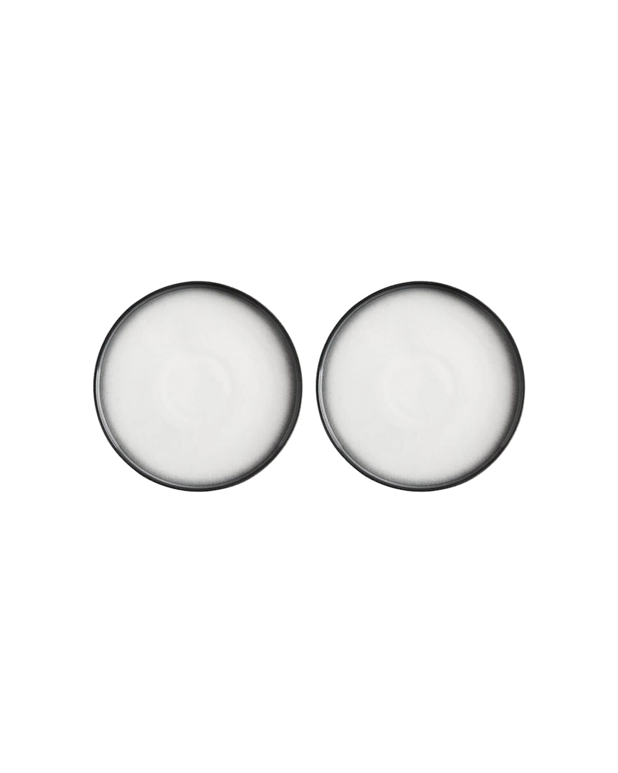 1 Maxwell & Williams 2x Porcelain Caviar Granite High Rim Plate Set 26.5cm - Multi, 1 of 2