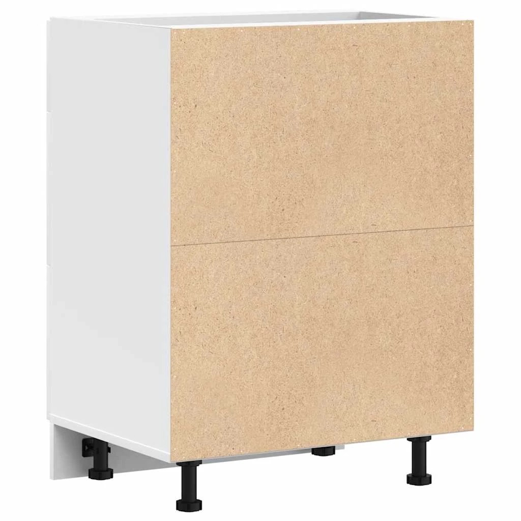 7 vidaXL Sleek Kitchen Cabinet Adjustable Feet - White, 7 of 9