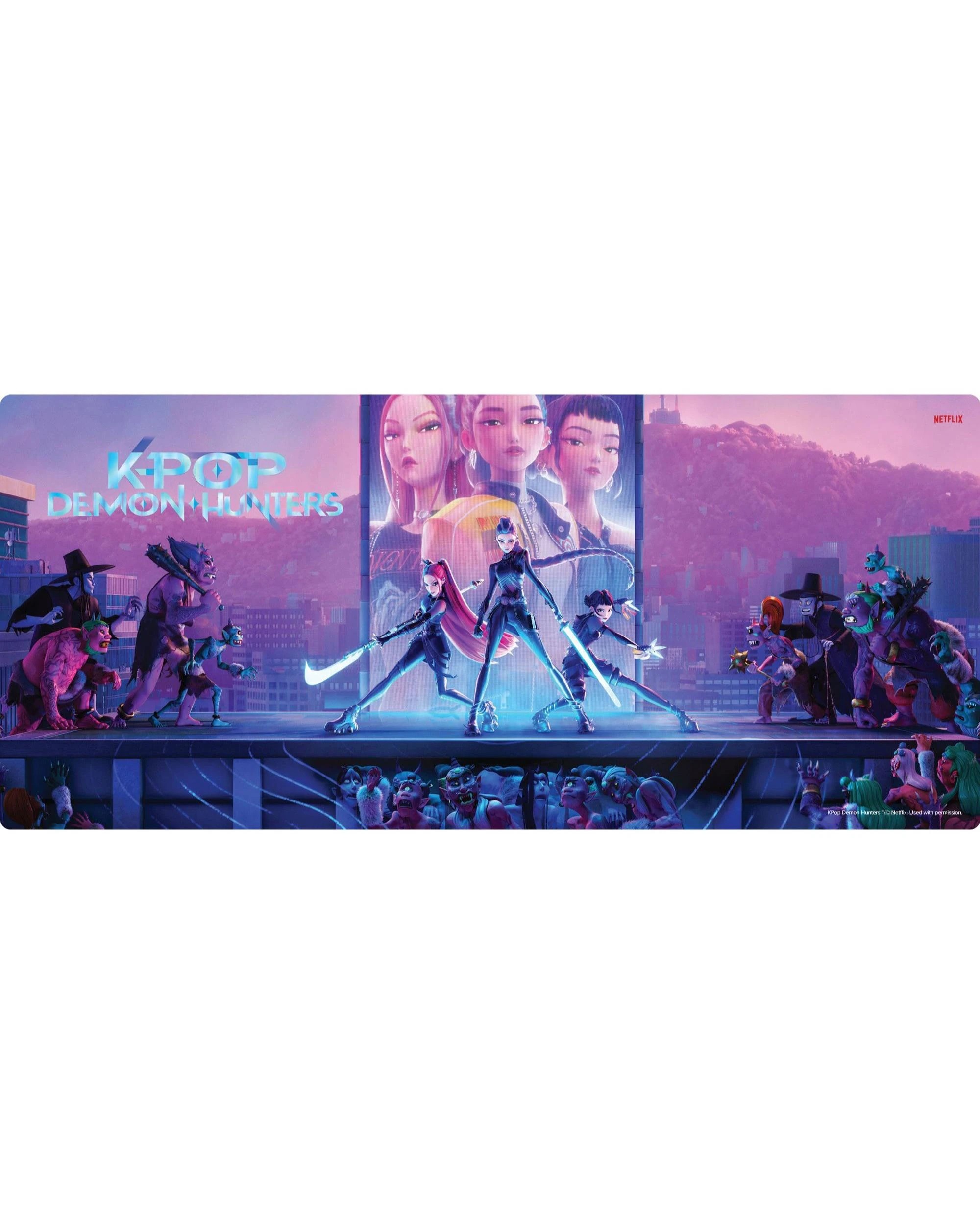 2 K-Pop Demon Hunters Stage XXL Gaming Mat, 2 of 3
