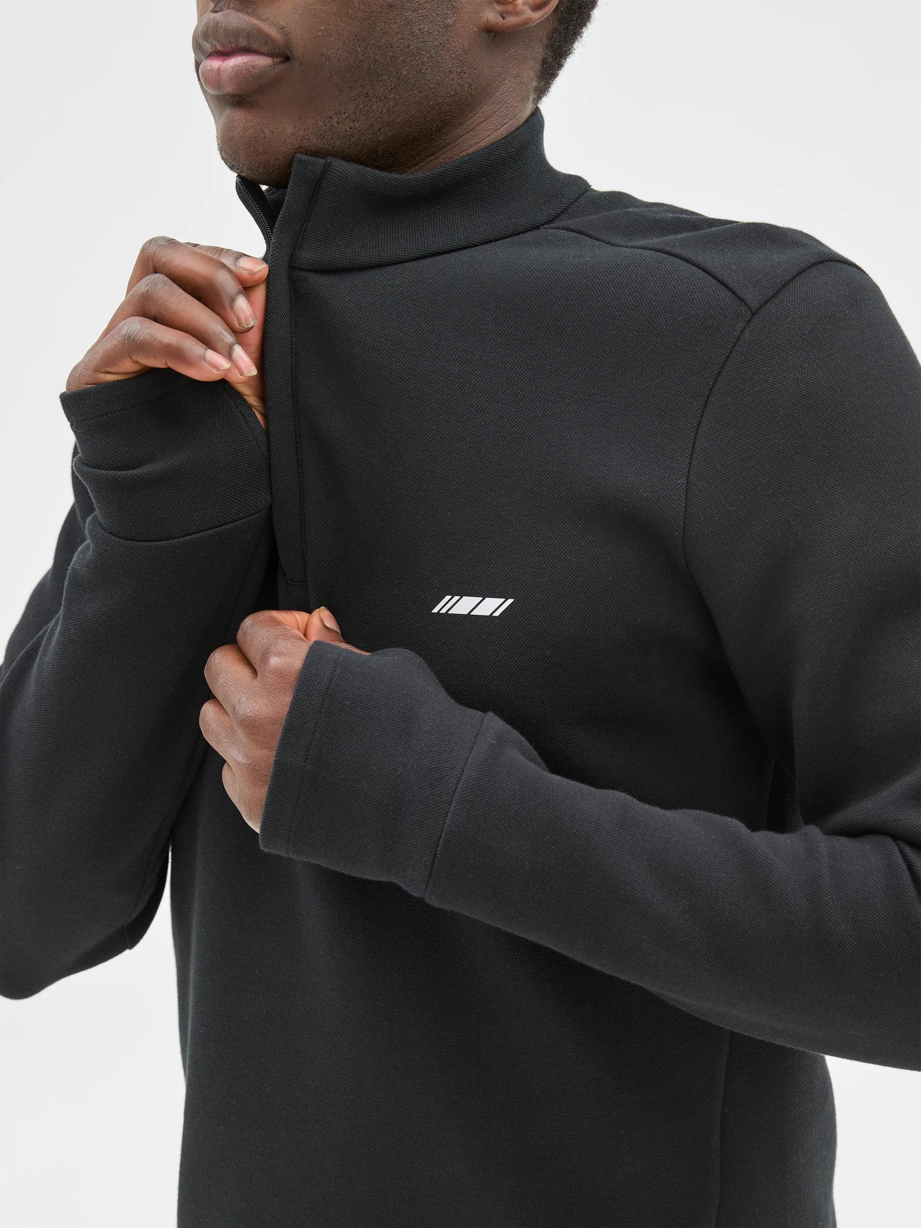 5 Target Australian Cotton Blend Active 1/2 Zip Pullover BLACK, 5 of 6