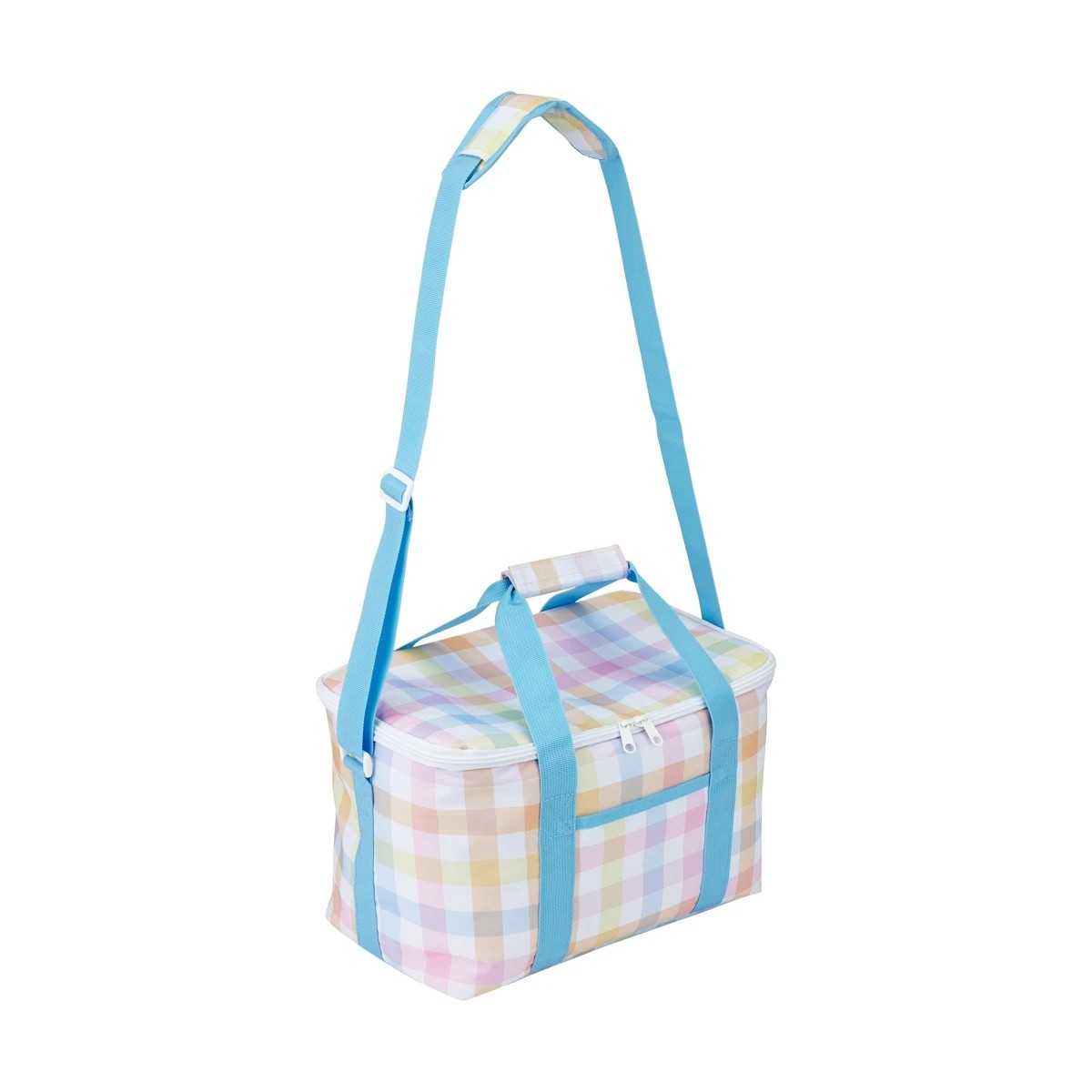 2 Rainbow Check Extra Large Insulated Lunch Bag, 2 of 5