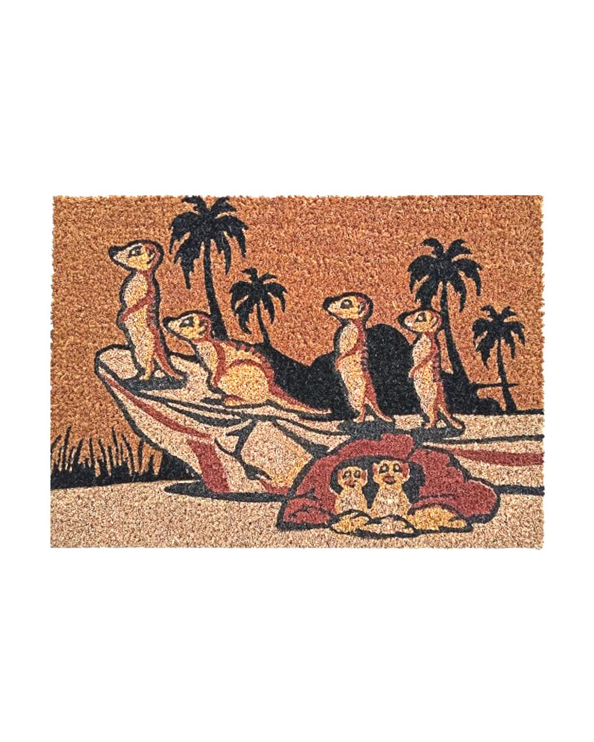 1 Laura Hill Door Mat Deluxe Coir Latex Meerkat 40 x 55 cm, 1 of 4