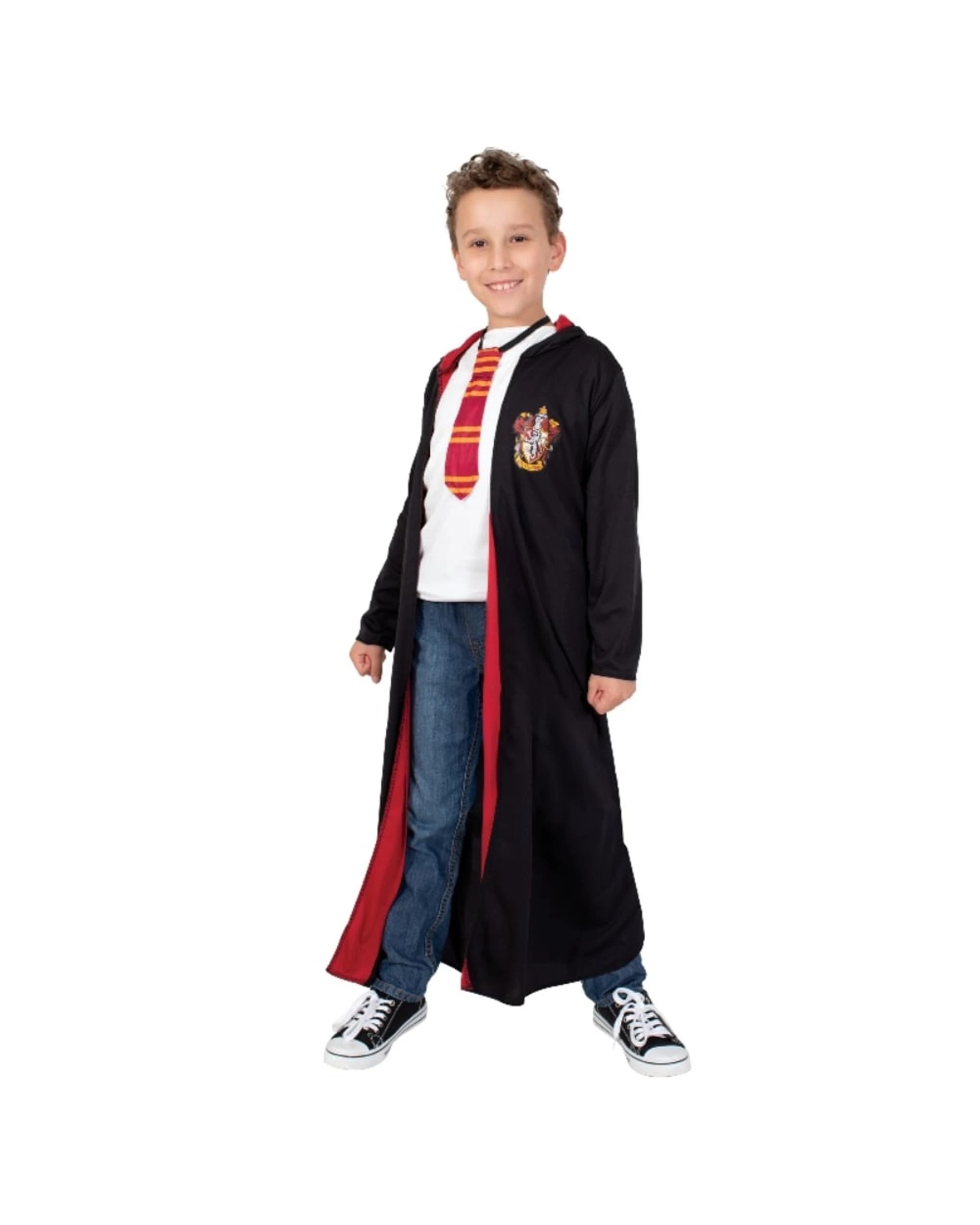 1 Harry Potter Child Hooded Robe and Tie Costume Size XL 9-10 Years, 1 of 1