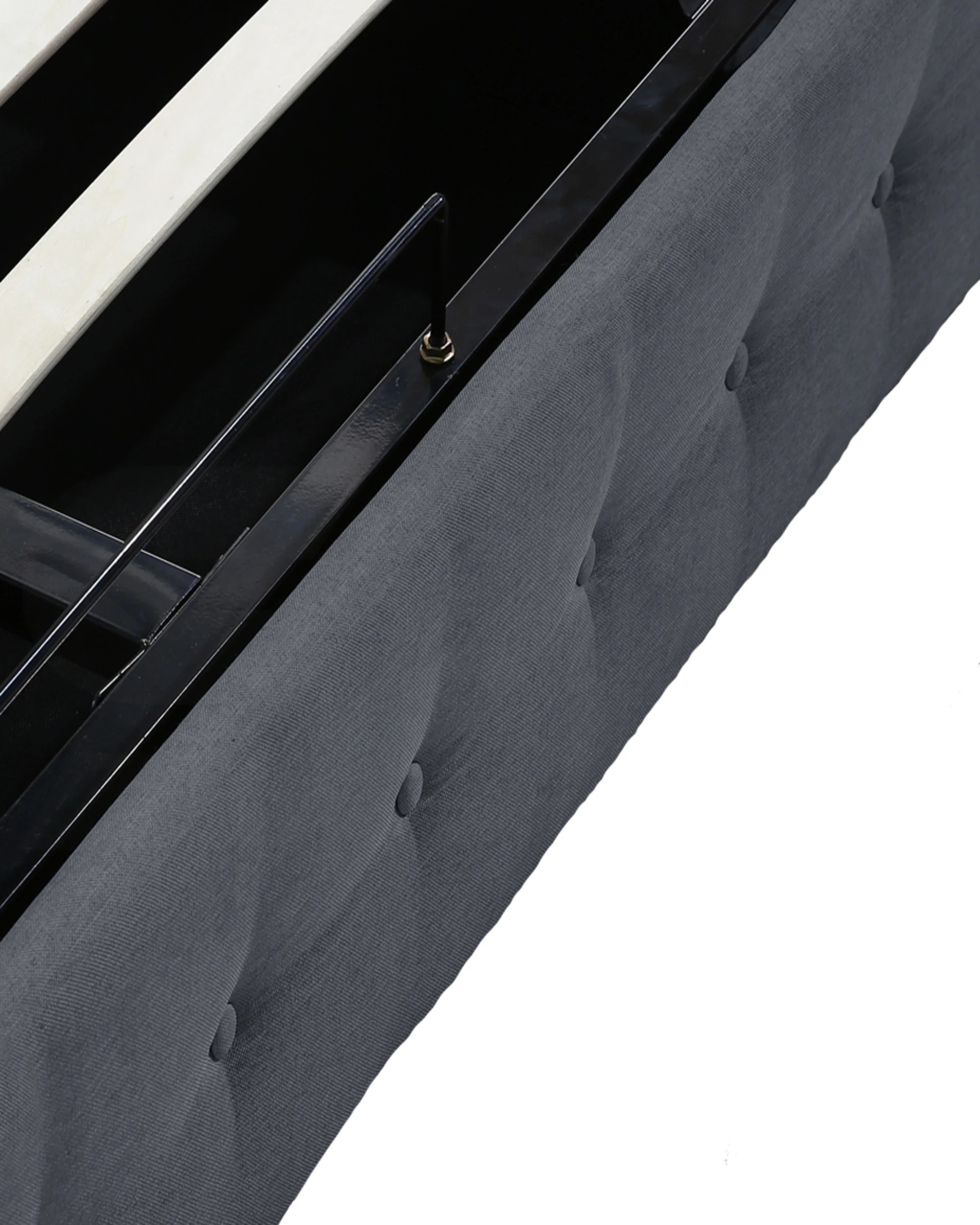 5 Levede Gas Lift Bed Frame Double - Dark Grey, 5 of 7