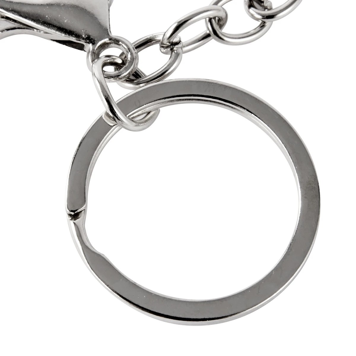 5 4 Pack Keyrings - Silver Look, 5 of 5