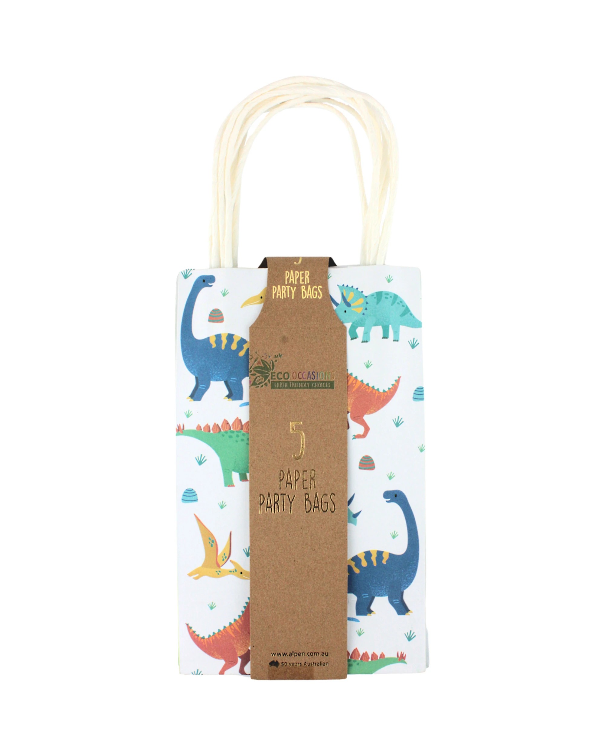 3 Alpen Dinosaur Paper Gift Bags Pack of 5, 3 of 4