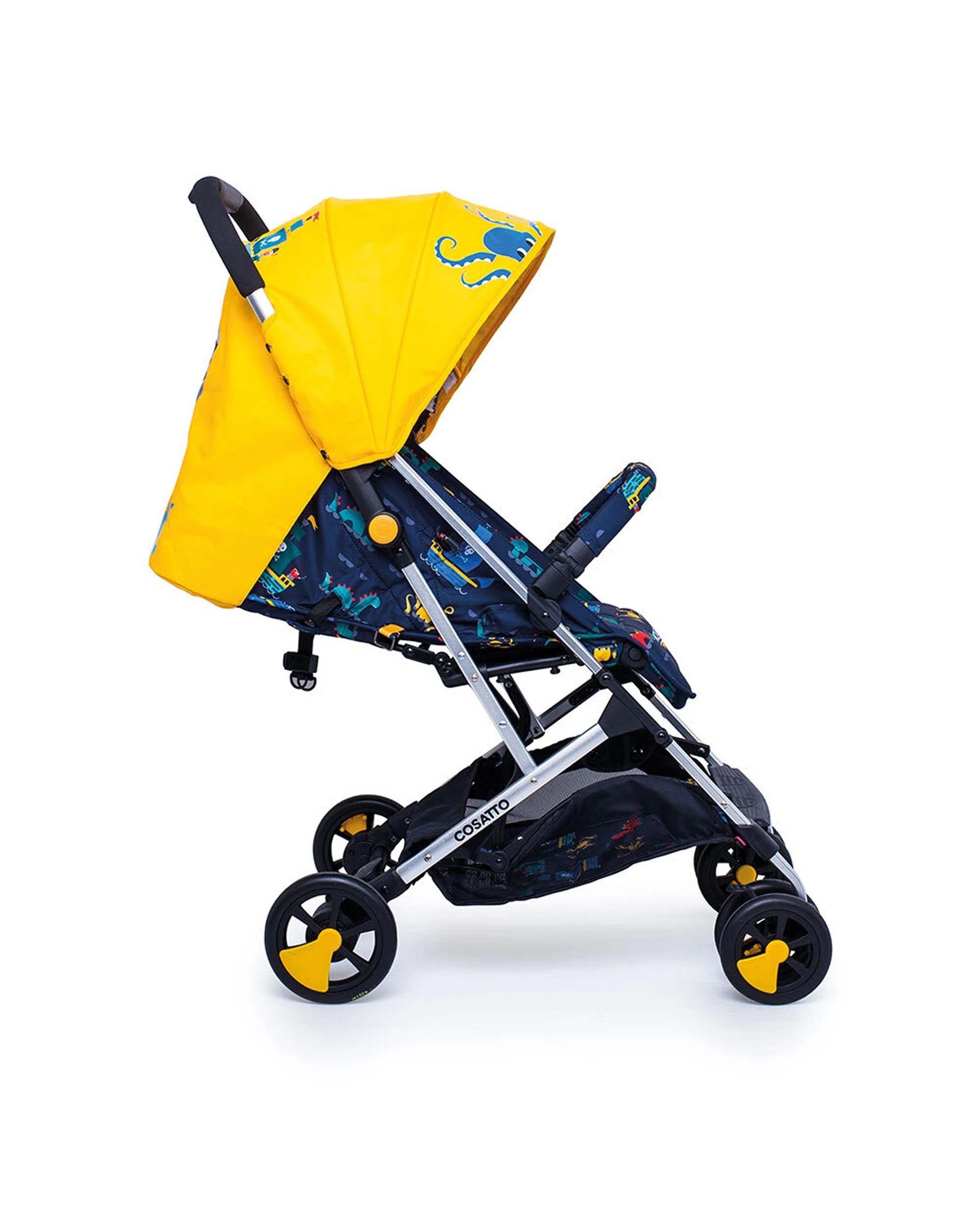 2 COSATTO Woosh 2 Stroller w Bumper Bar 0m+ Lightweight Compact Fold Easy Sea Monsters - Multi, 2 of 5