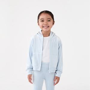 Velour Zip Through Sweatshirt