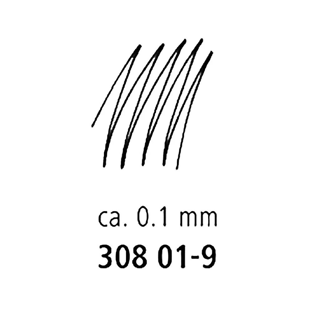 3 Staedtler Pigment Liner 0.1mm Black, 3 of 7