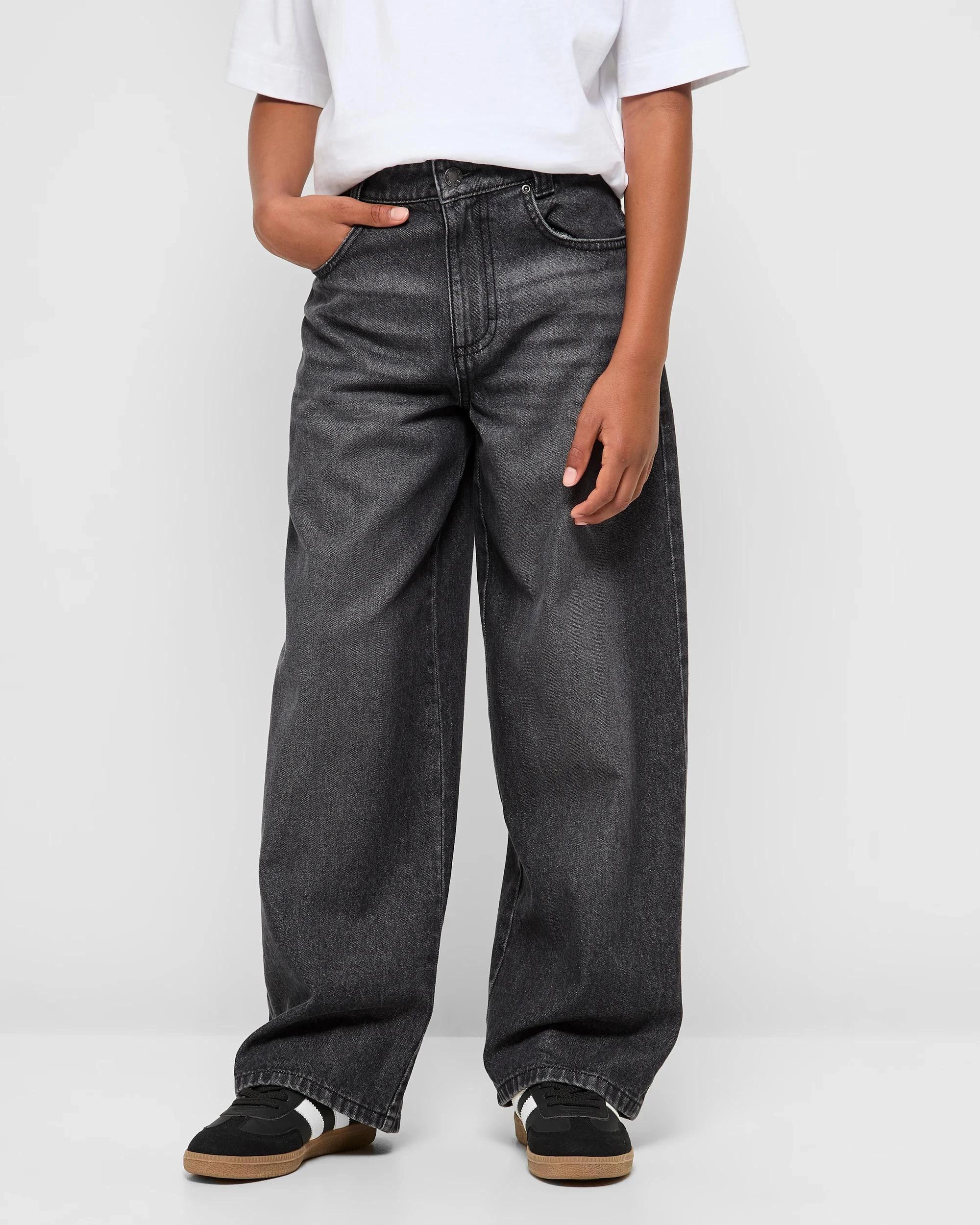 1 Target Wide Fit Denim Jeans BLACK, 1 of 5