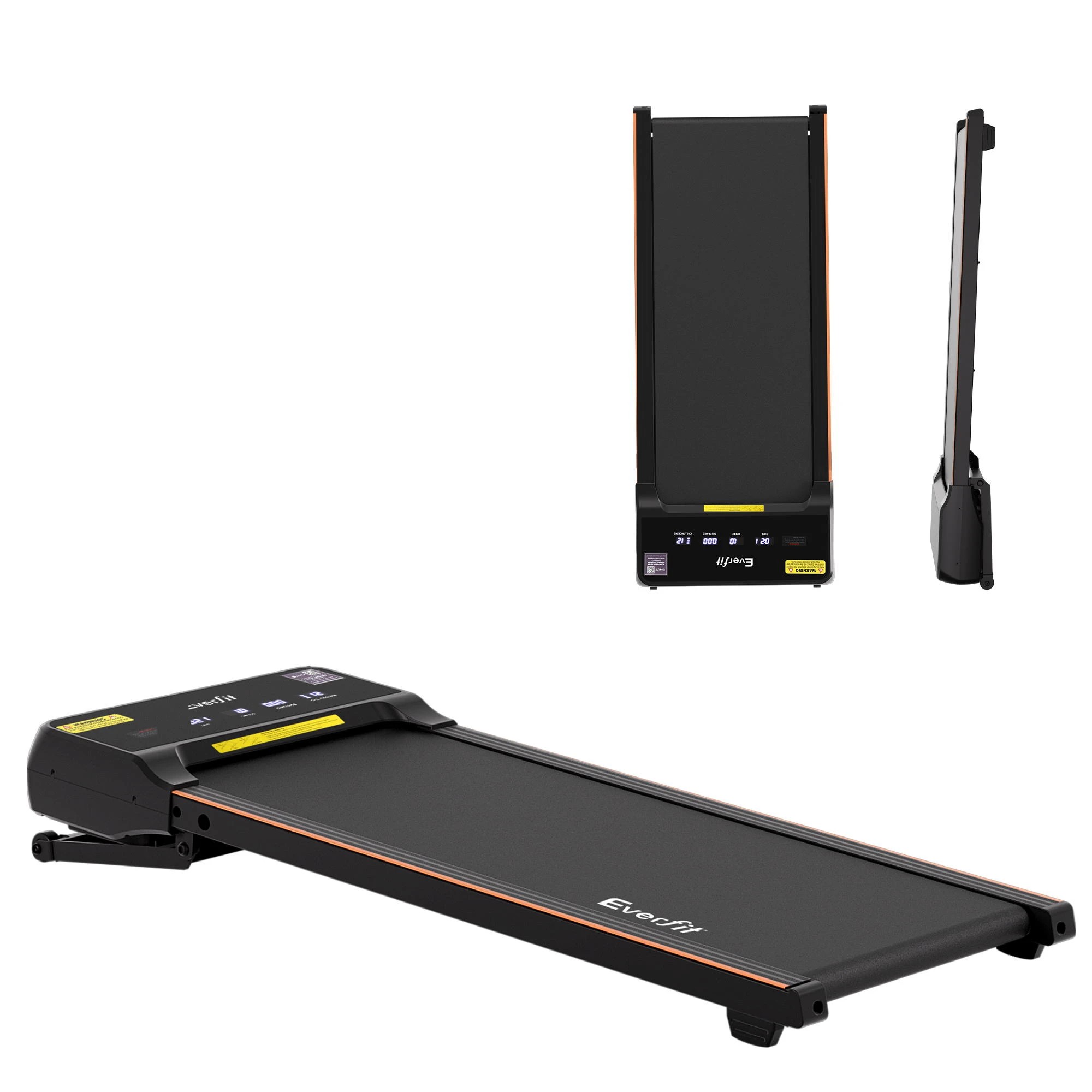 1 Everfit 2 in 1 Walking Pad Treadmill Foldable for Home Gym 40cm Wide Belt 12 Programs with App, 1 of 3