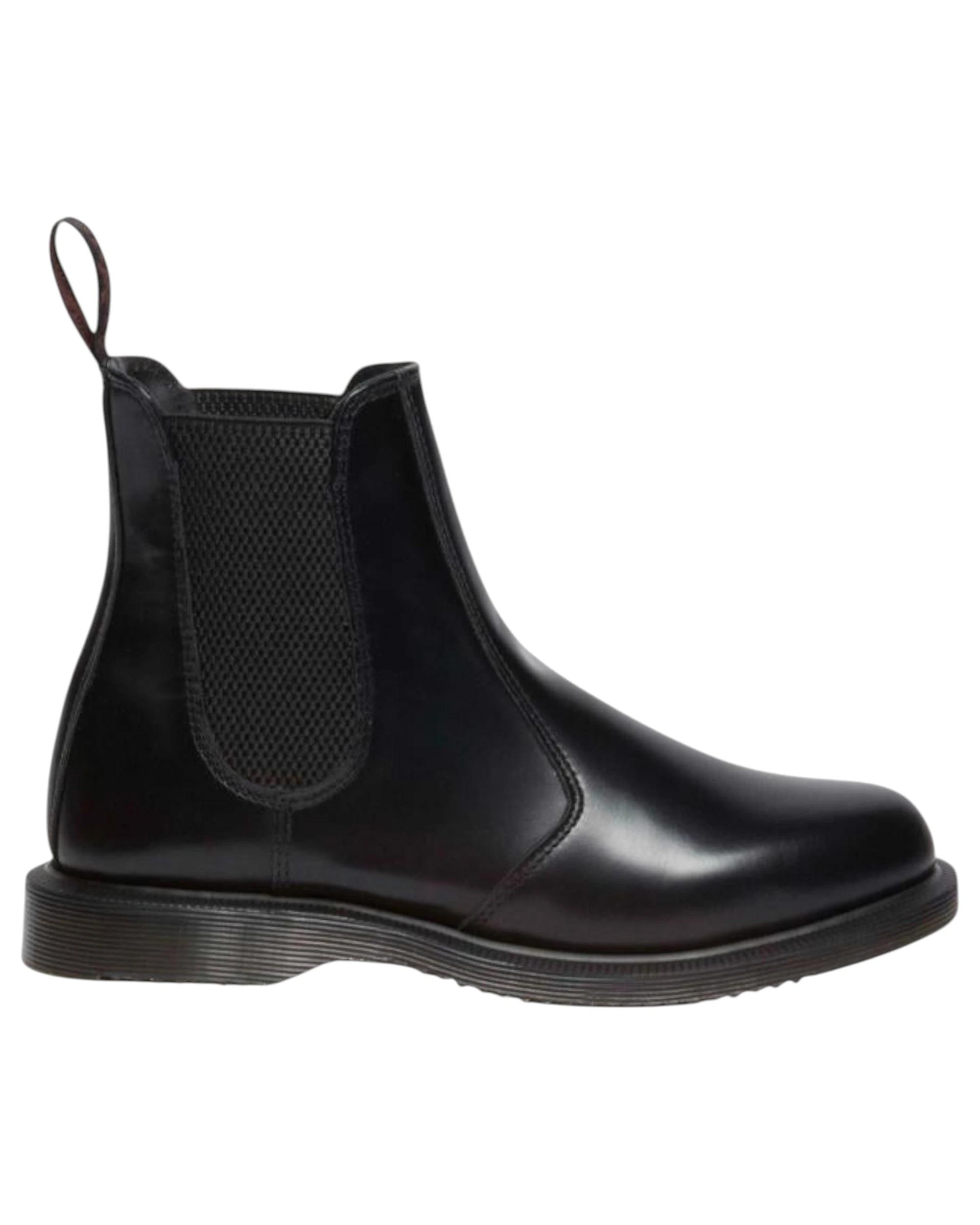 6 Dr. Martens Womens Flora Smooth Chelsea Boots BLACK POLISHED SMOOTH, 6 of 9