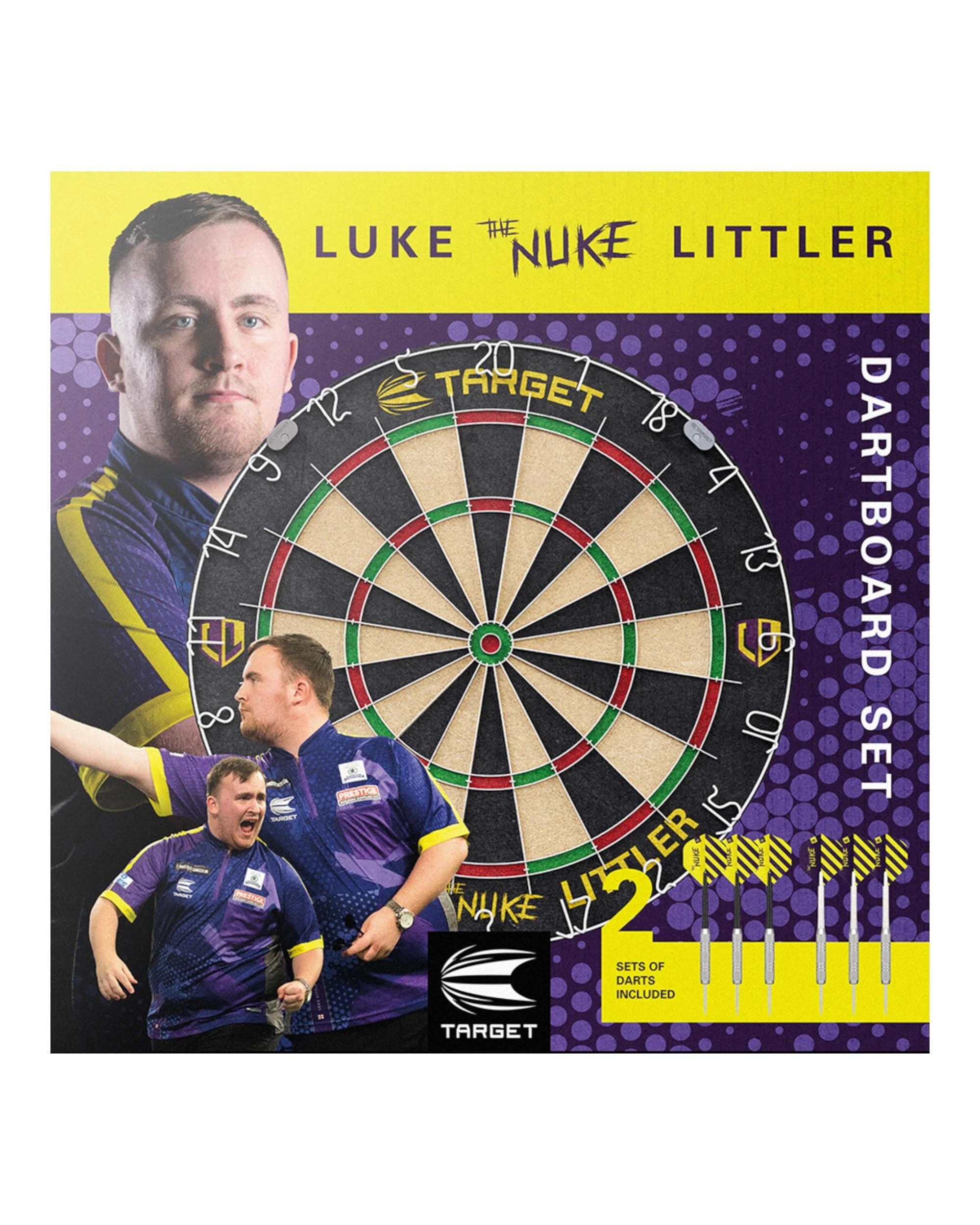 1 Target Luke 'The Nuke' Littler Dart Board Set With Darts, 1 of 1