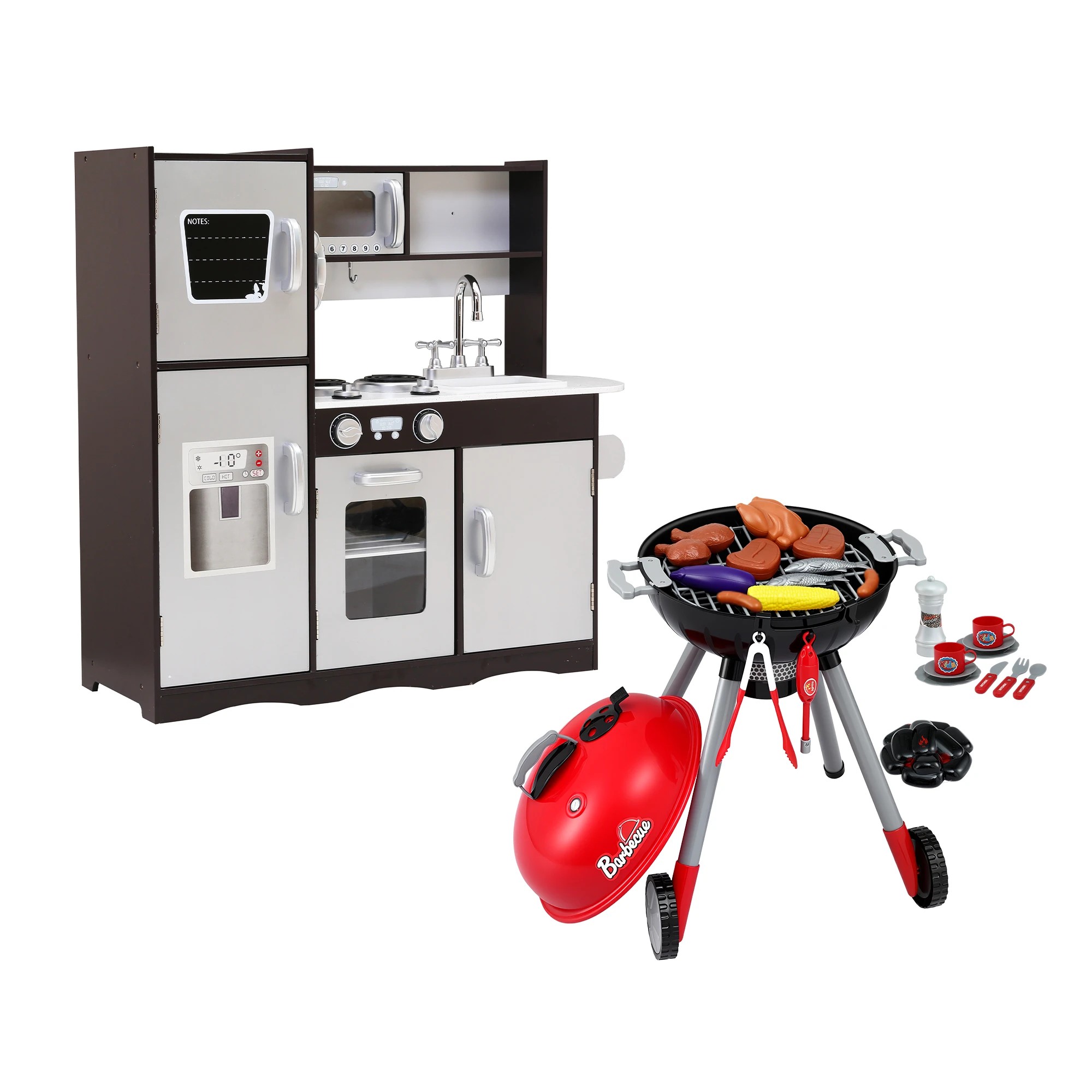 1 Keezi Kids Kitchen And BBQ Playset - Multi, 1 of 8