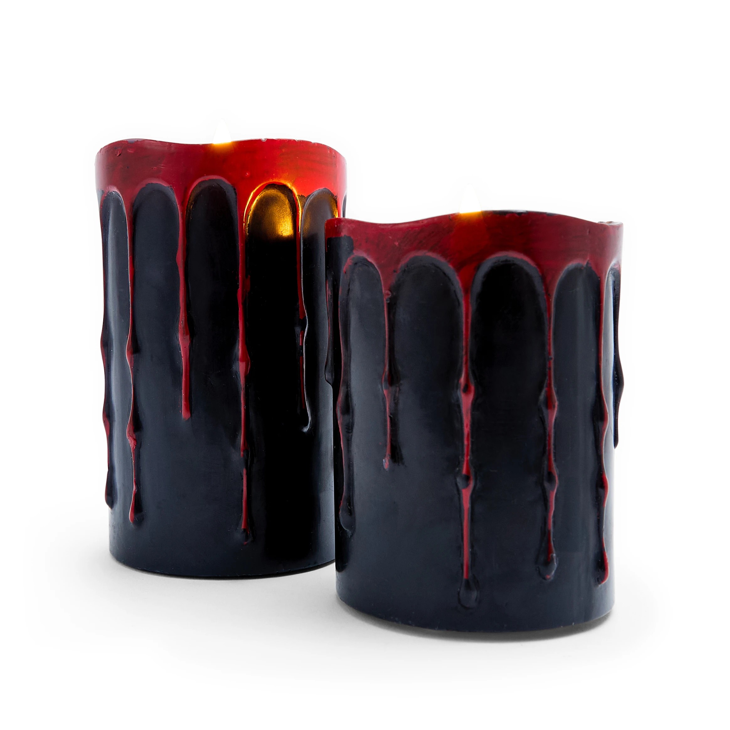 9 Halloween Dripping Wax LED Candle Set, 9 of 9