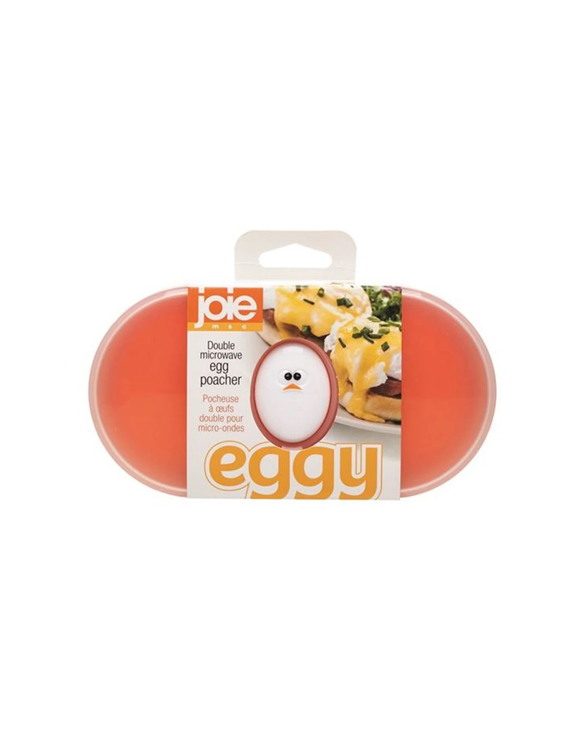 1 Joie Eggy Double Microwave Egg Poacher 16.7x4.3x8.9cm - Orange, 1 of 1