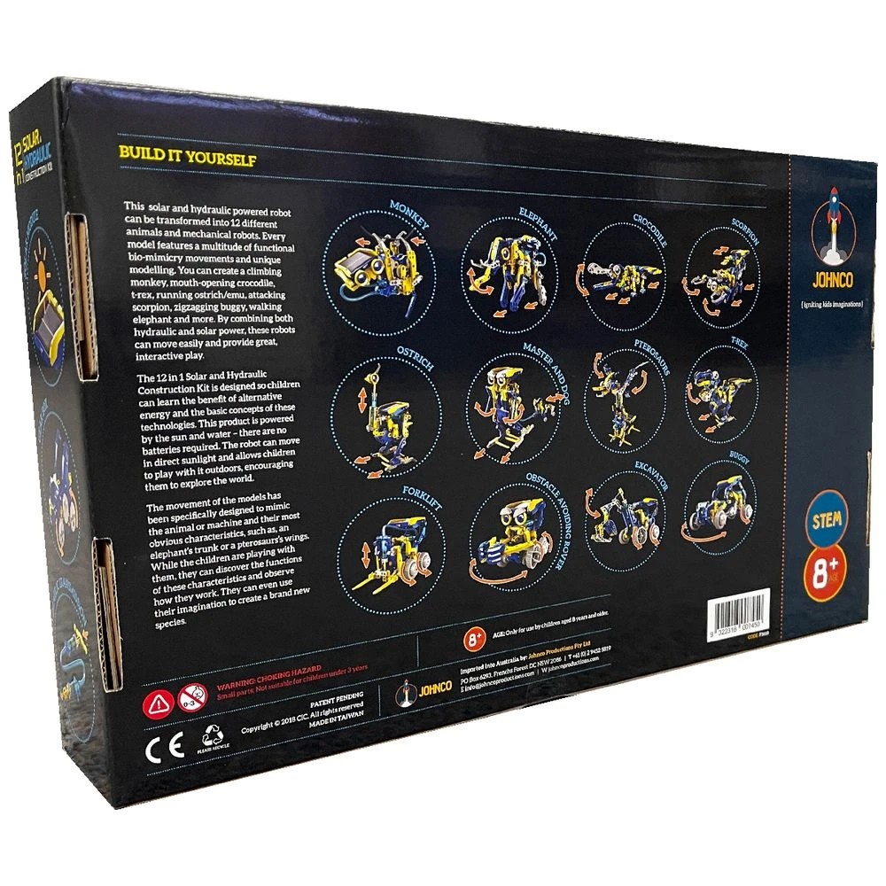 2 Johnco 12-in-1 Solar and Hydraulic Construction Kit, 2 of 10