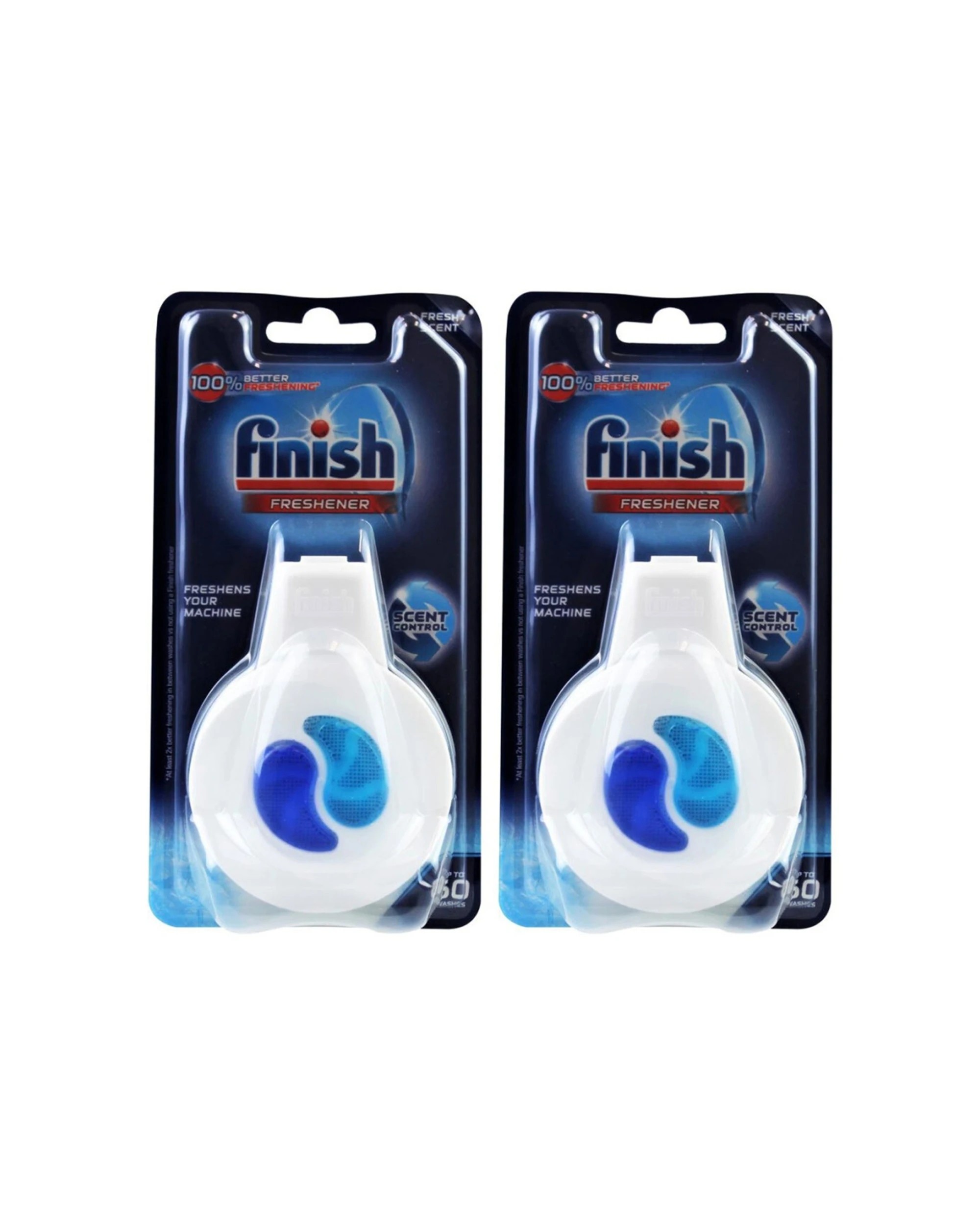 1 Finish 2PK Finish 4ml Dishwashing Freshener With Hanger Fresh Scent Lemon, 1 of 3
