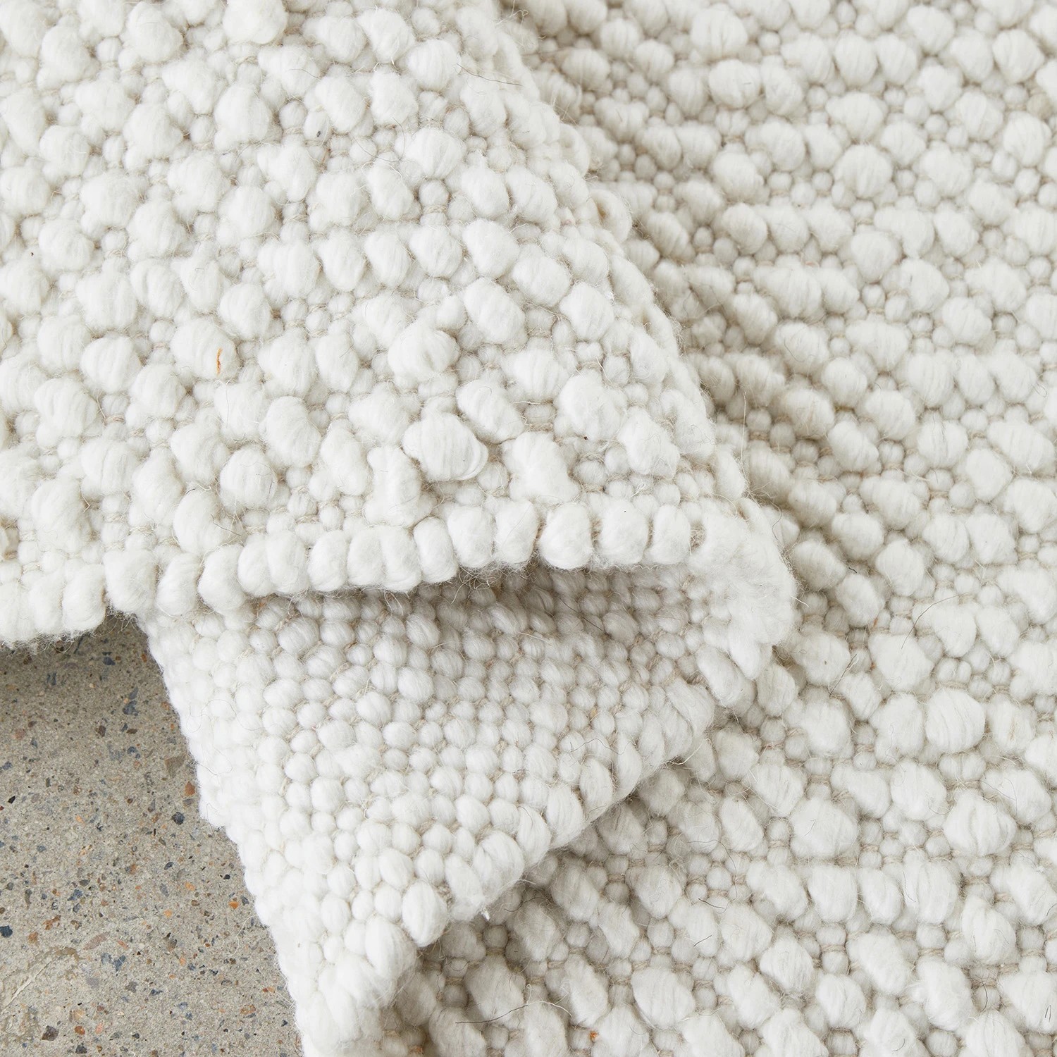 6 Common Ground Rugs Tactile 380x280cm - Extra Large Hand Woven Floor Rug - White, 6 of 6