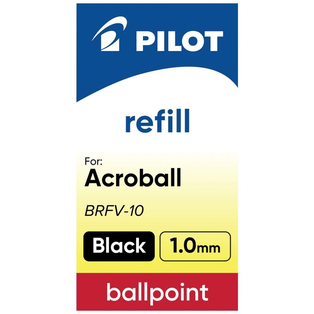 3 PILOT Acroball Pen Refill 1.0mm Black, 3 of 6