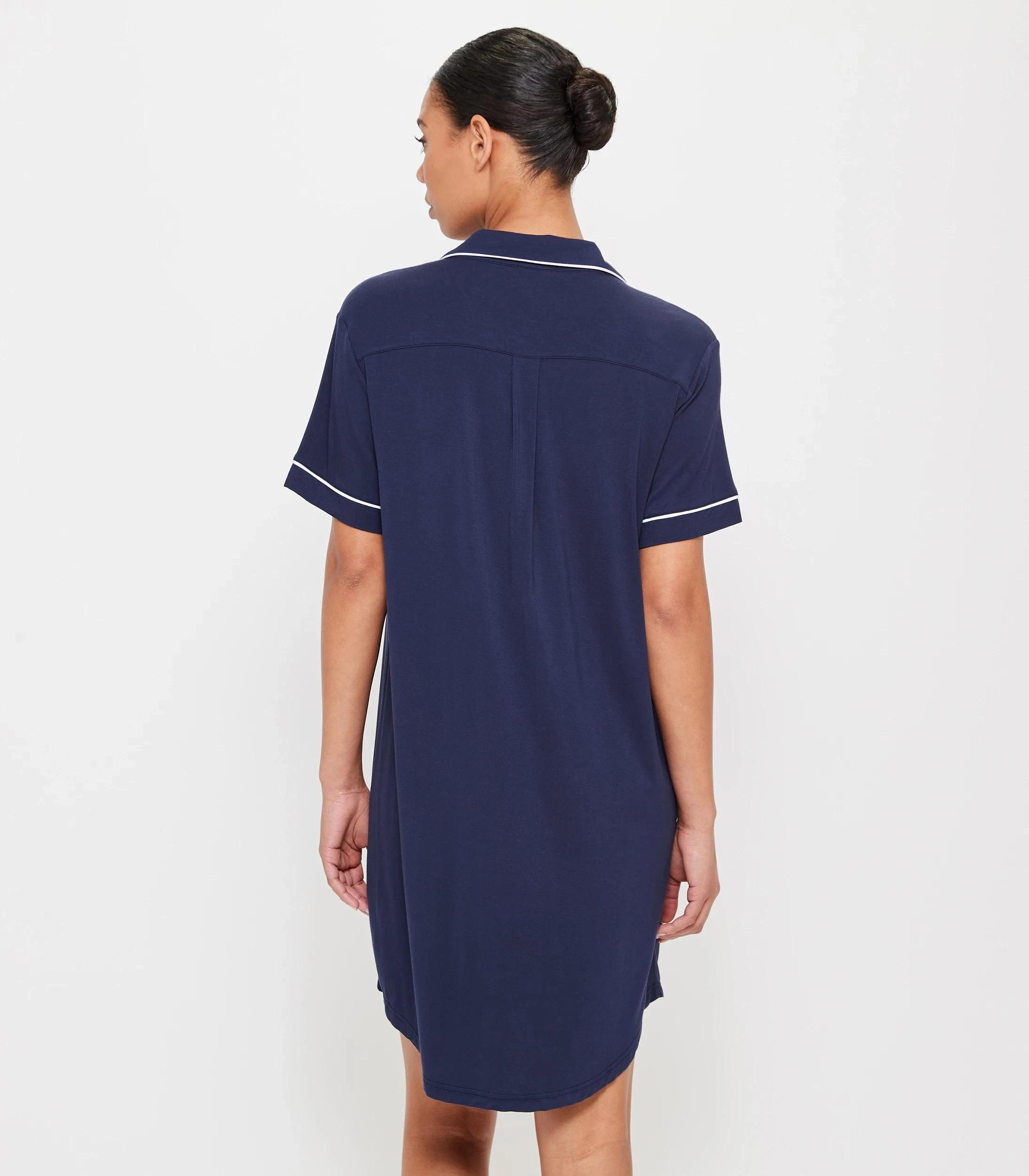 4 Target Soft Comfort Bamboo Sleep Nightie NAVY BLUE, 4 of 6