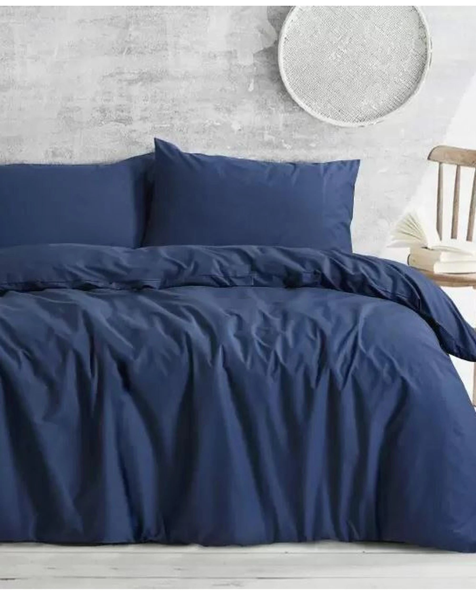 2 Amsons Deep Quilt Cover Set - Queen Bed - Blue, 2 of 2