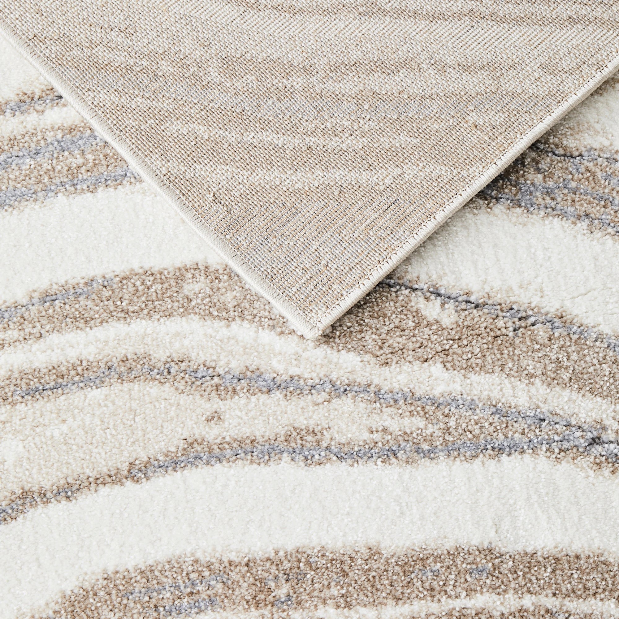 5 Common Ground Rugs Stonefall 333 400x300cm - Extra Extra Large Pet Friendly Floor Rug - White, 5 of 7