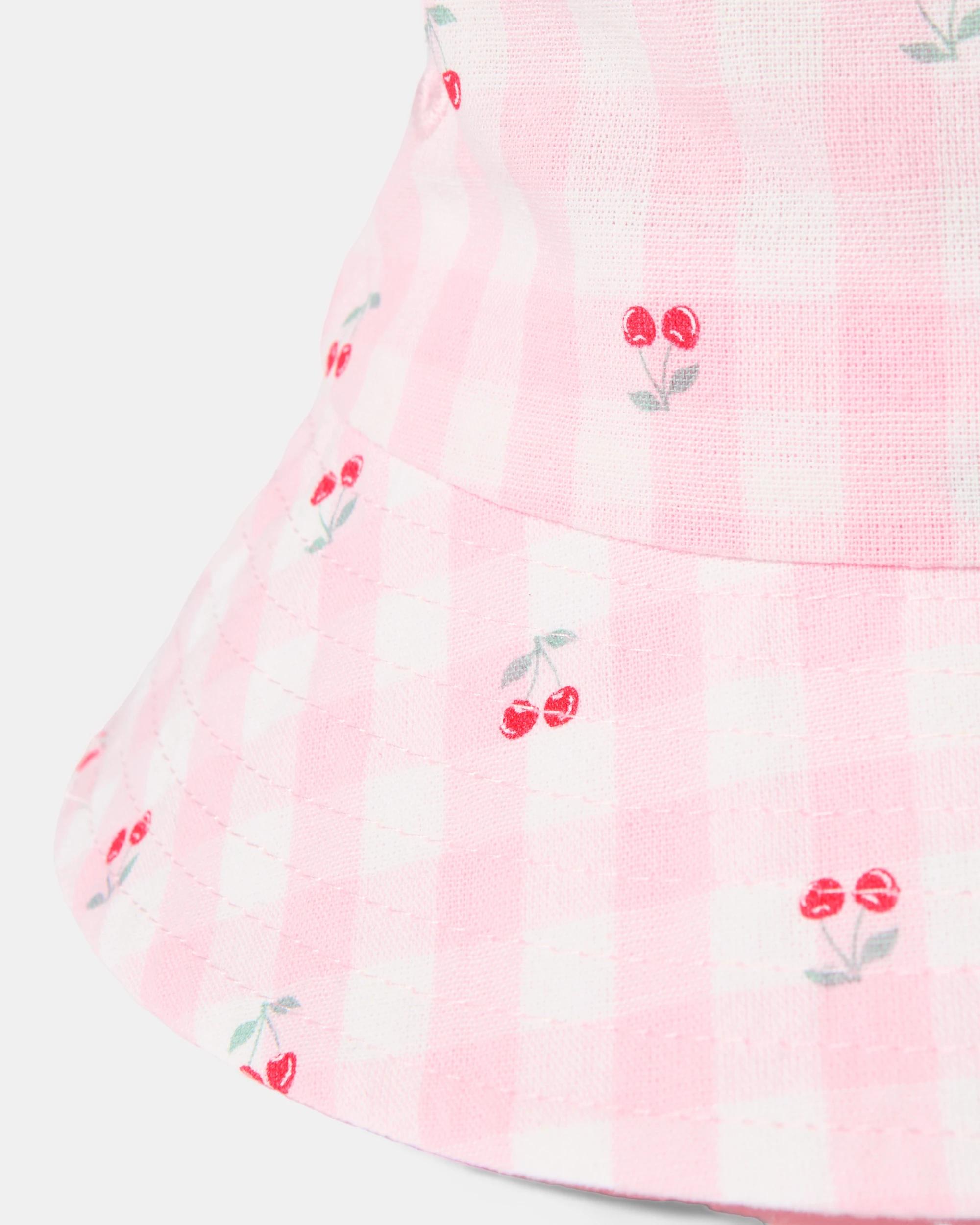 2 Wide Brim Summer Hat Cherry, 2 of 2
