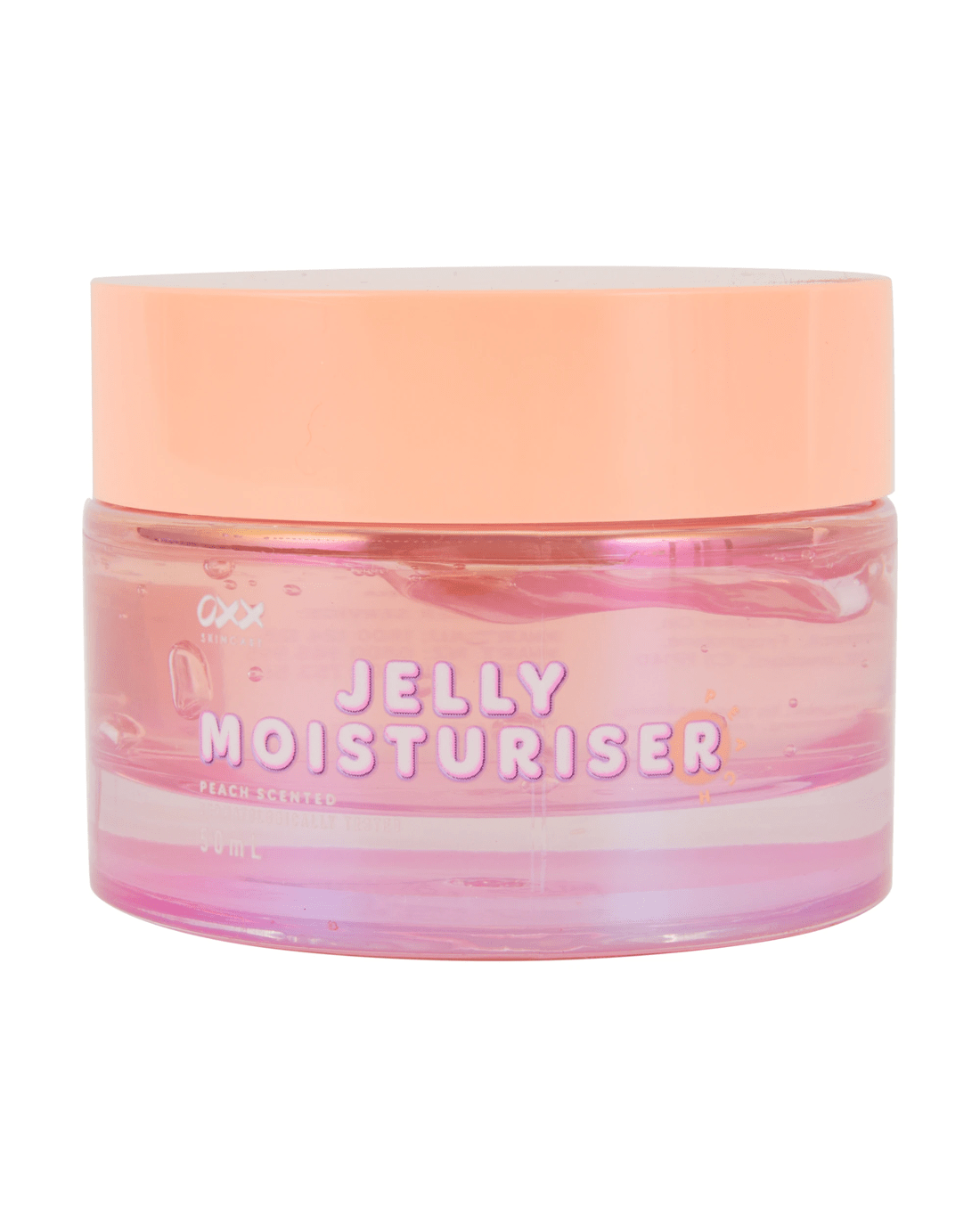 1 OXX Skincare Jelly Moisturiser 50ml - Peach Scented, 1 of 3