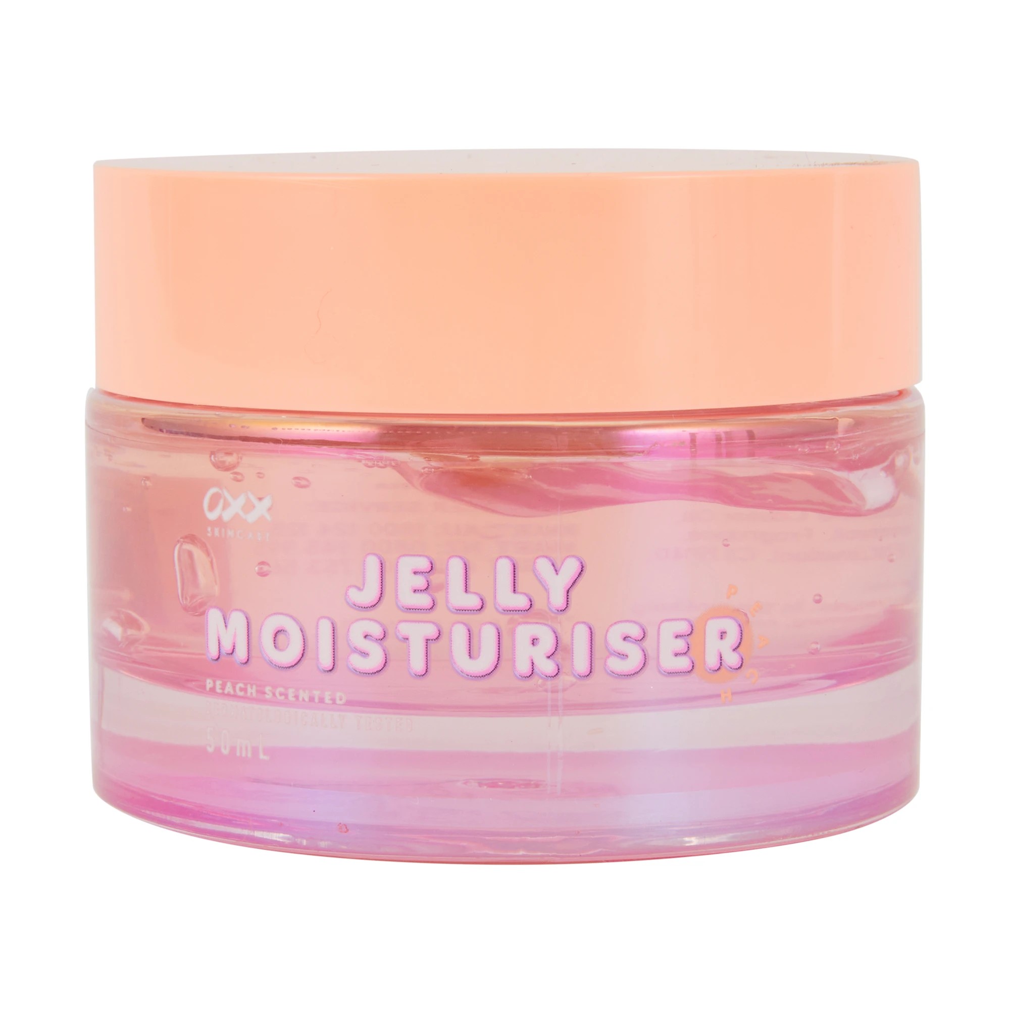 1 OXX Skincare Jelly Moisturiser 50ml - Peach Scented, 1 of 3