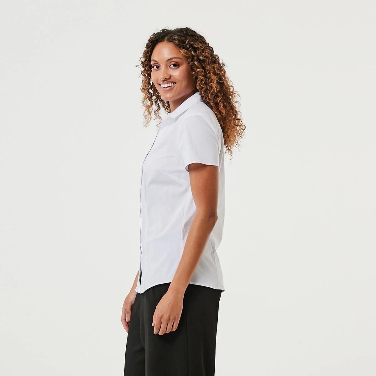 4 Short Sleeve Work Shirt White, 4 of 7