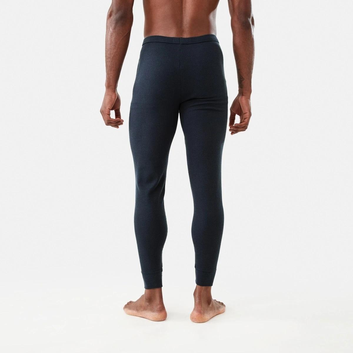 3 Long Mini Waffle Thermal Pants Bluenights, 3 of 6