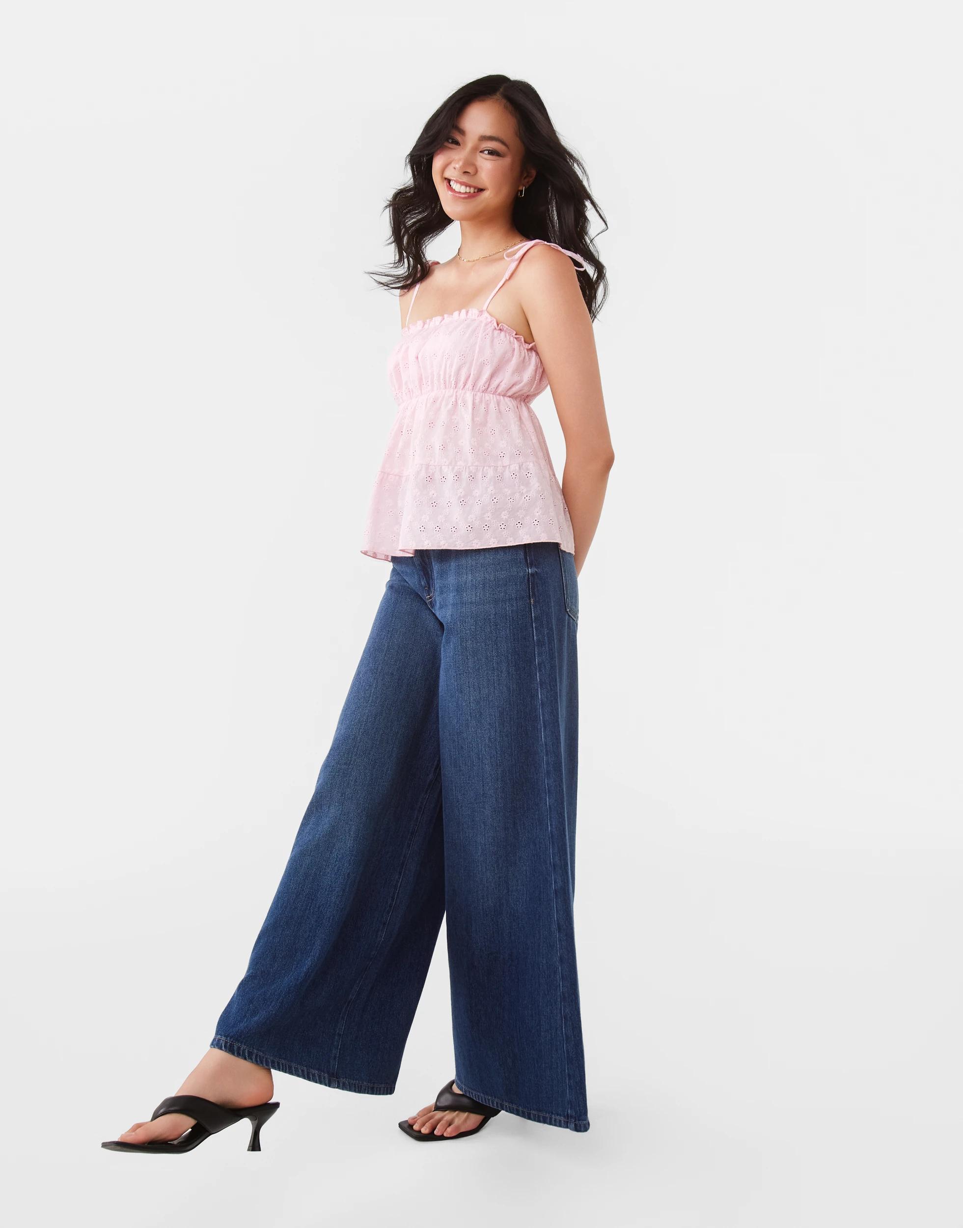 4 Palazzo Jeans Dark Wash, 4 of 9