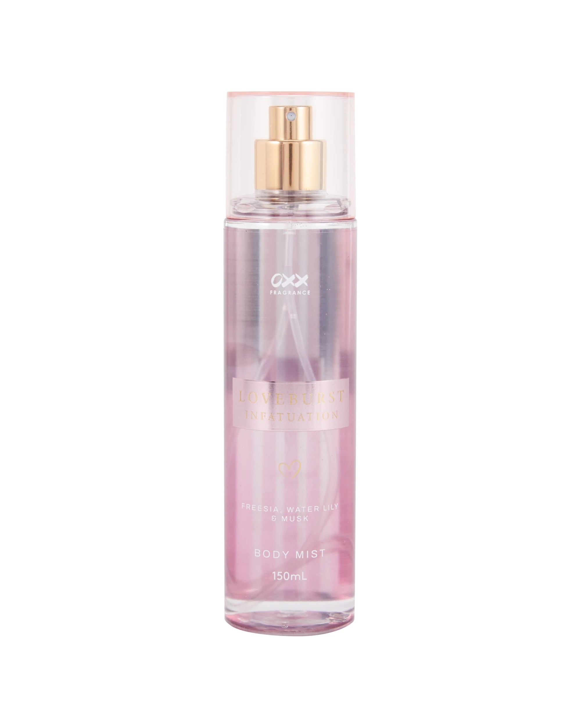 1 OXX Fragrance Loveburst Infatuation Body Mist 150ml - Freesia, Water Lily and Musk, 1 of 4
