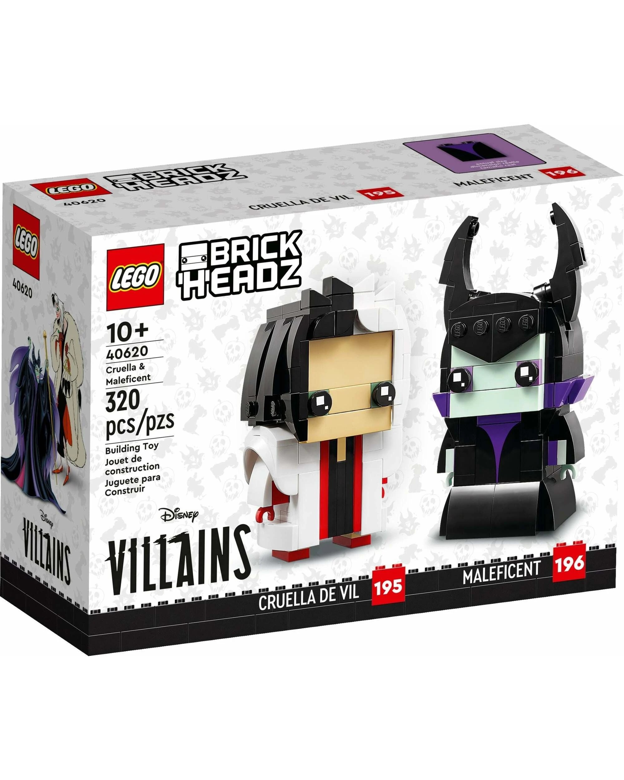 1 LEGO Brickheadz Series 40620 Cruella & Maleficent Disney, 1 of 5