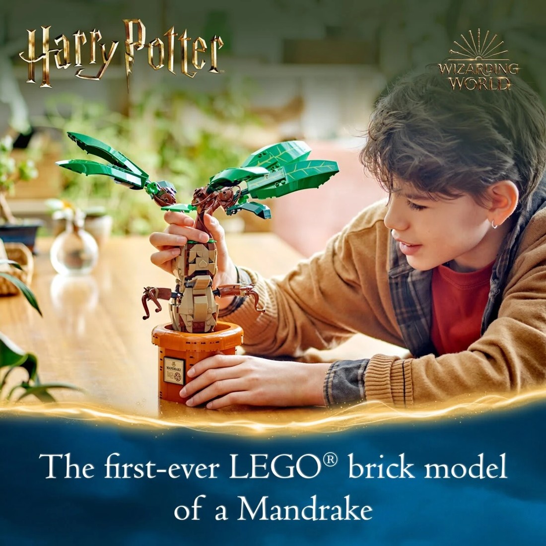 7 LEGO Harry Potter Mandrake Plant Toy Magical Gift 76433, 7 of 11