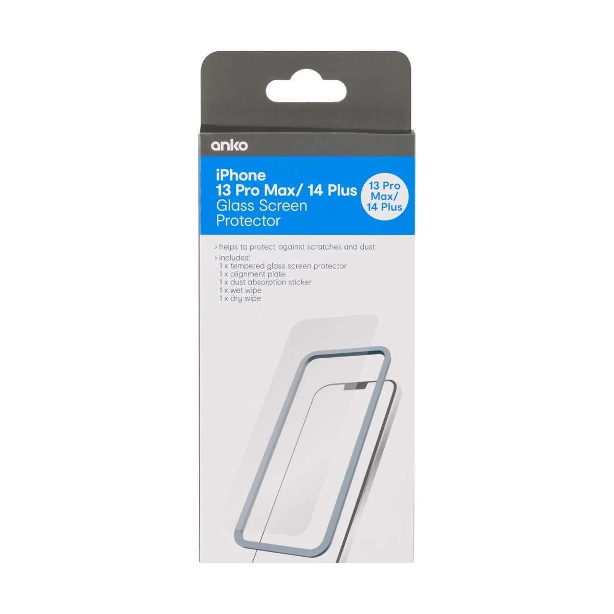1 iPhone 13 Pro Max Glass Screen Protector - Clear, 1 of 4