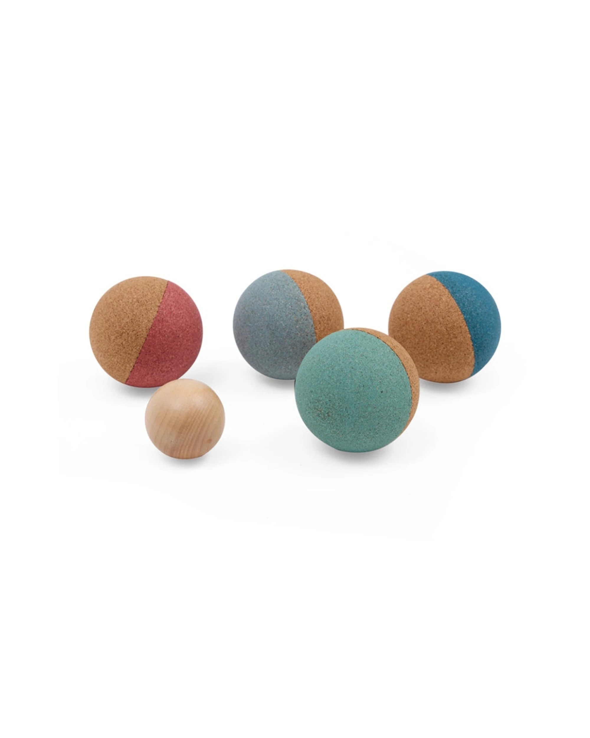 3 Korko 5pc Champions Cork Boccia Set 4 Balls 1 Wooden Ball Indoor/Outdoo - Multi, 3 of 7