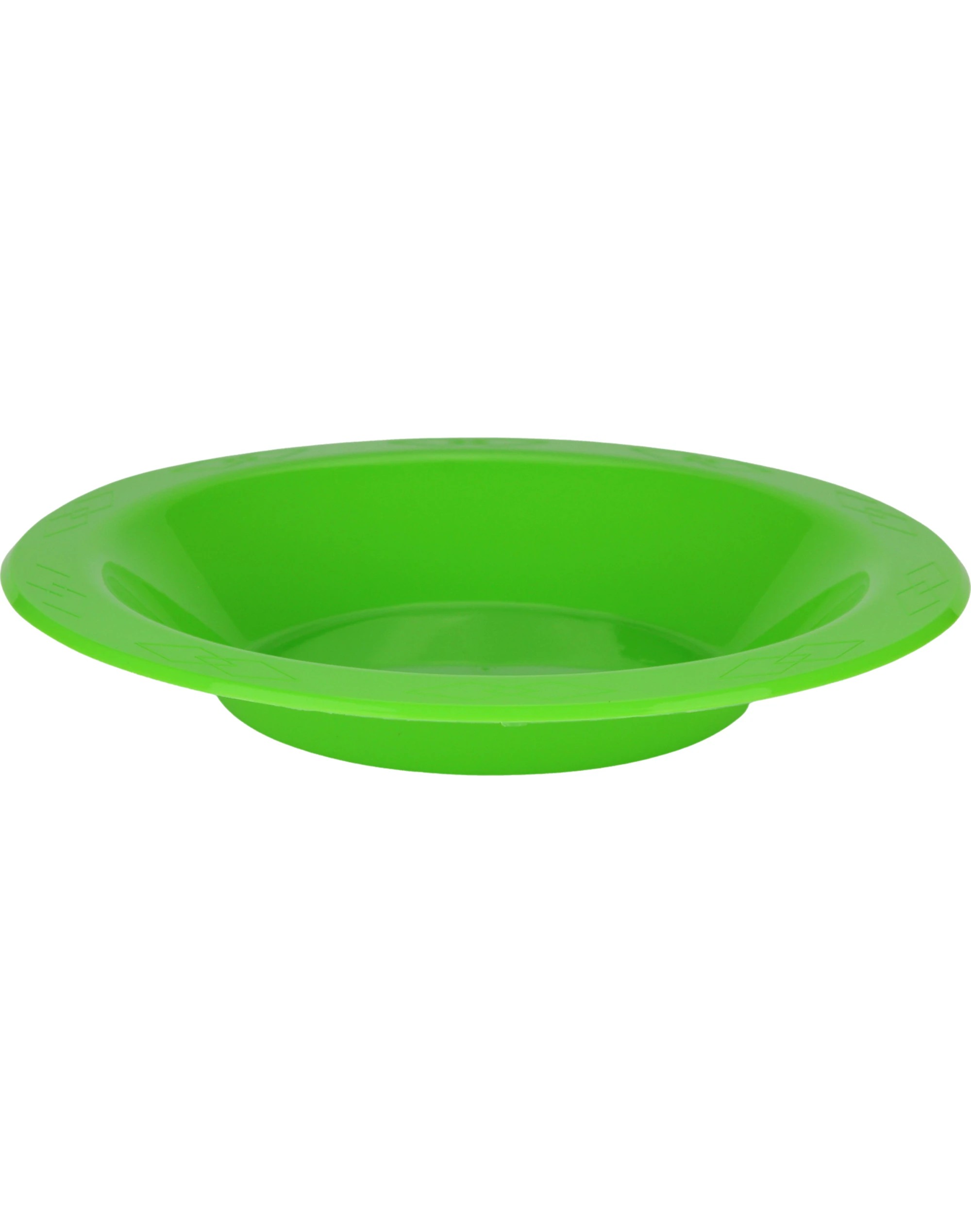 1 Alpen Lime 18cm Plastic Reusable Bowls Pack of 20 - Green, 1 of 3