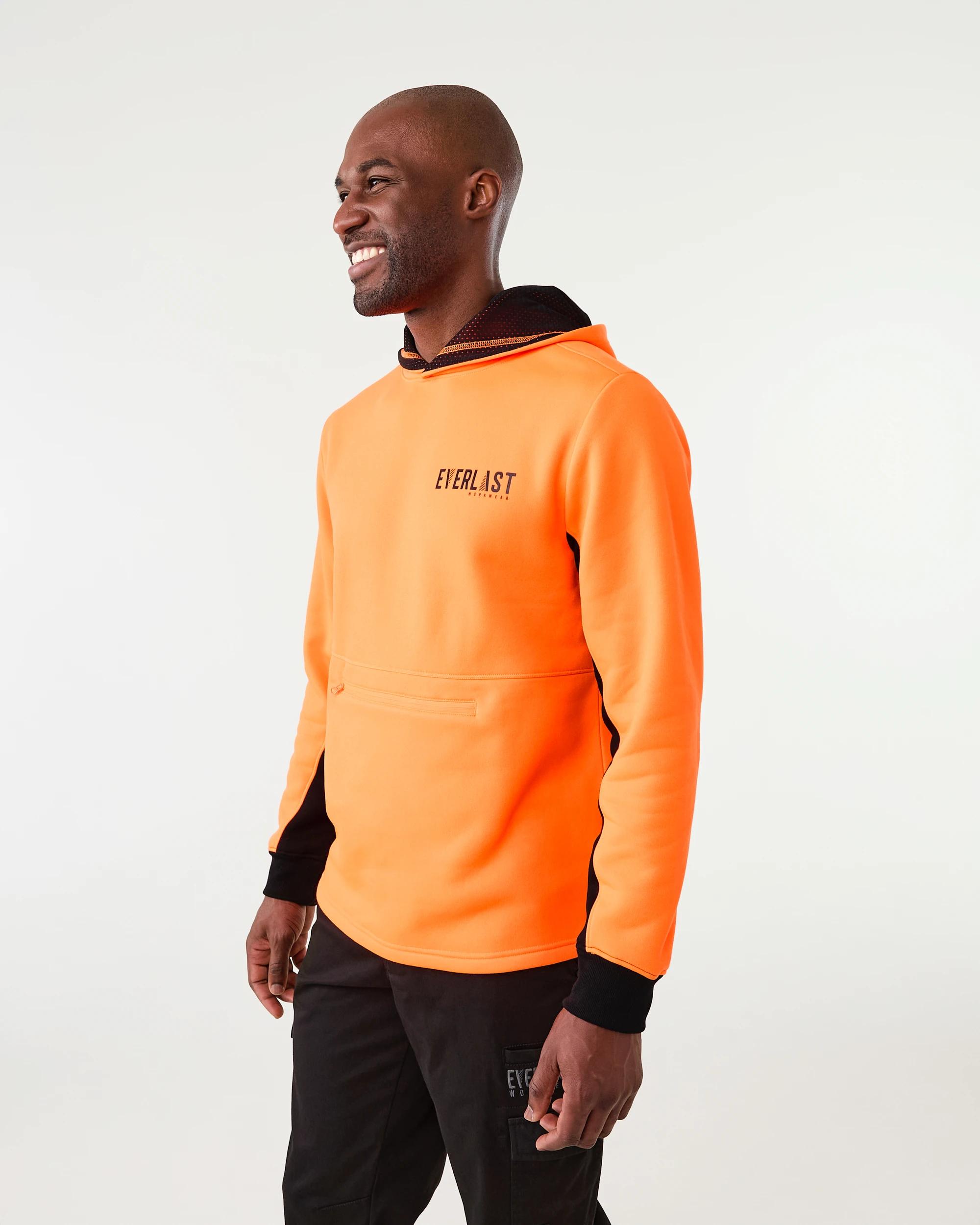 2 Everlast Work Pull Over Hoodie Orange, 2 of 8