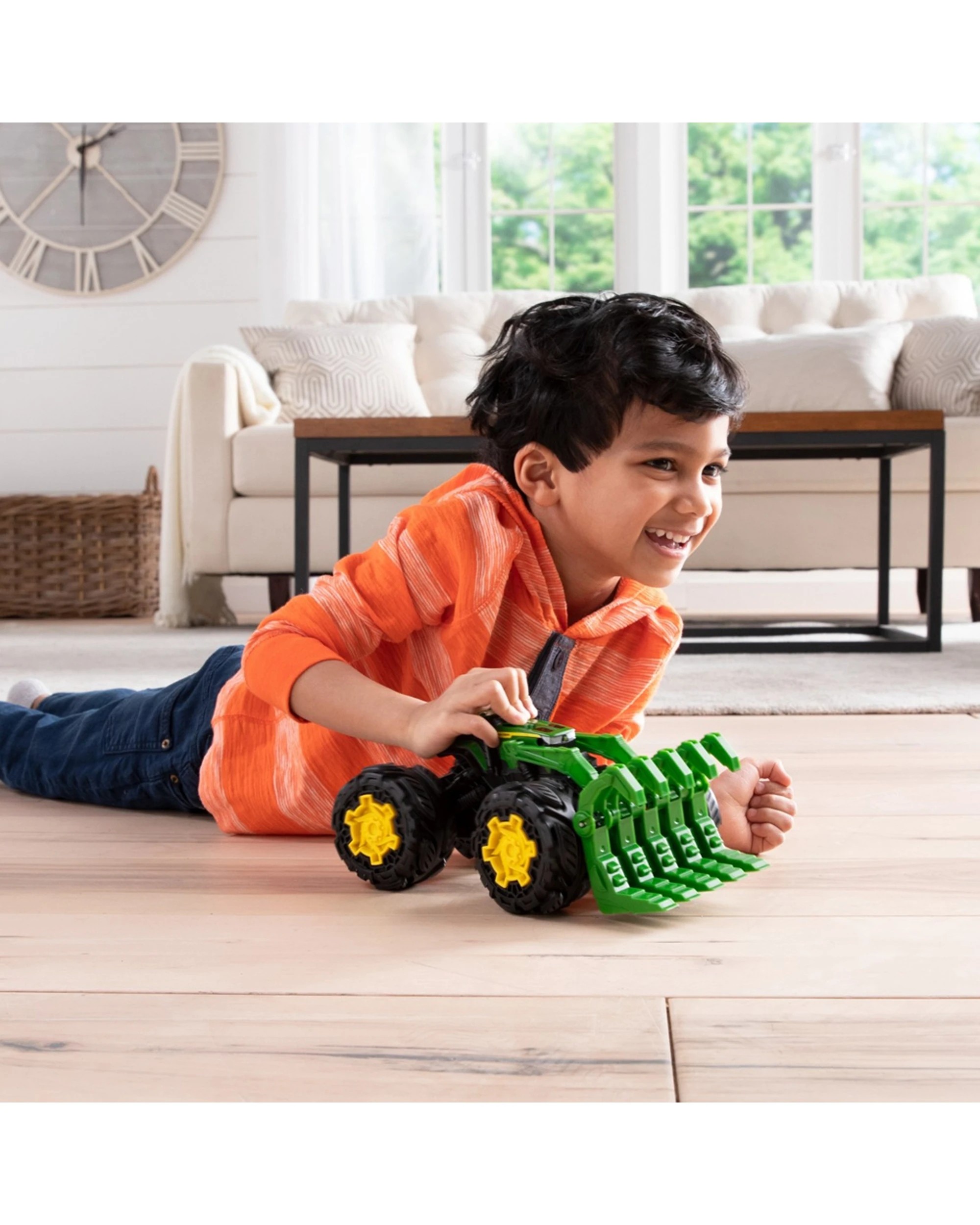 5 John Deere Monster Treads Rev Up Tractor Kids Toy With Sounds And Super Bouncy Tyres - Multi, 5 of 6